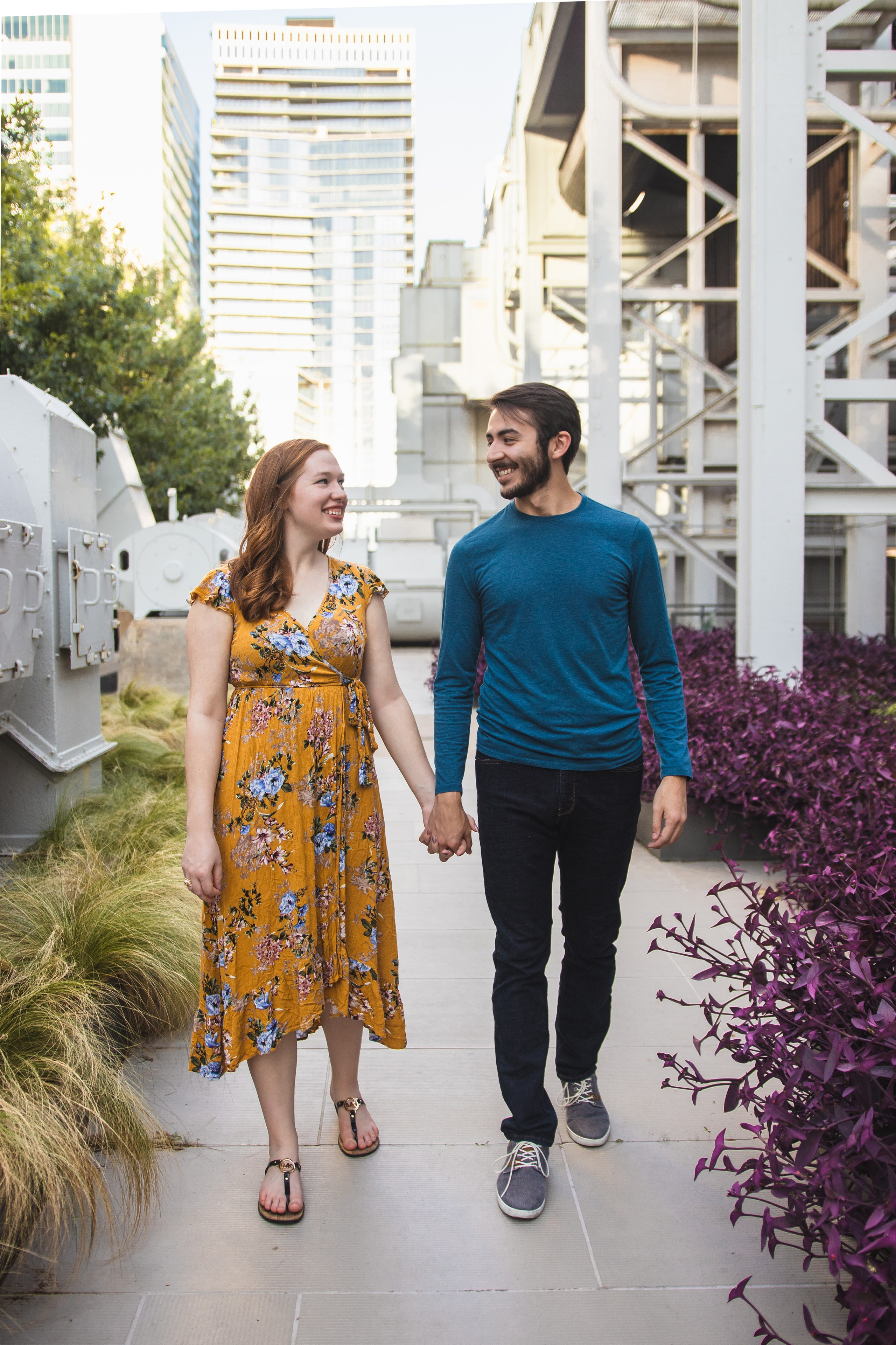 Kevin and Kristen’s photoshoot at Seaholm in Austin