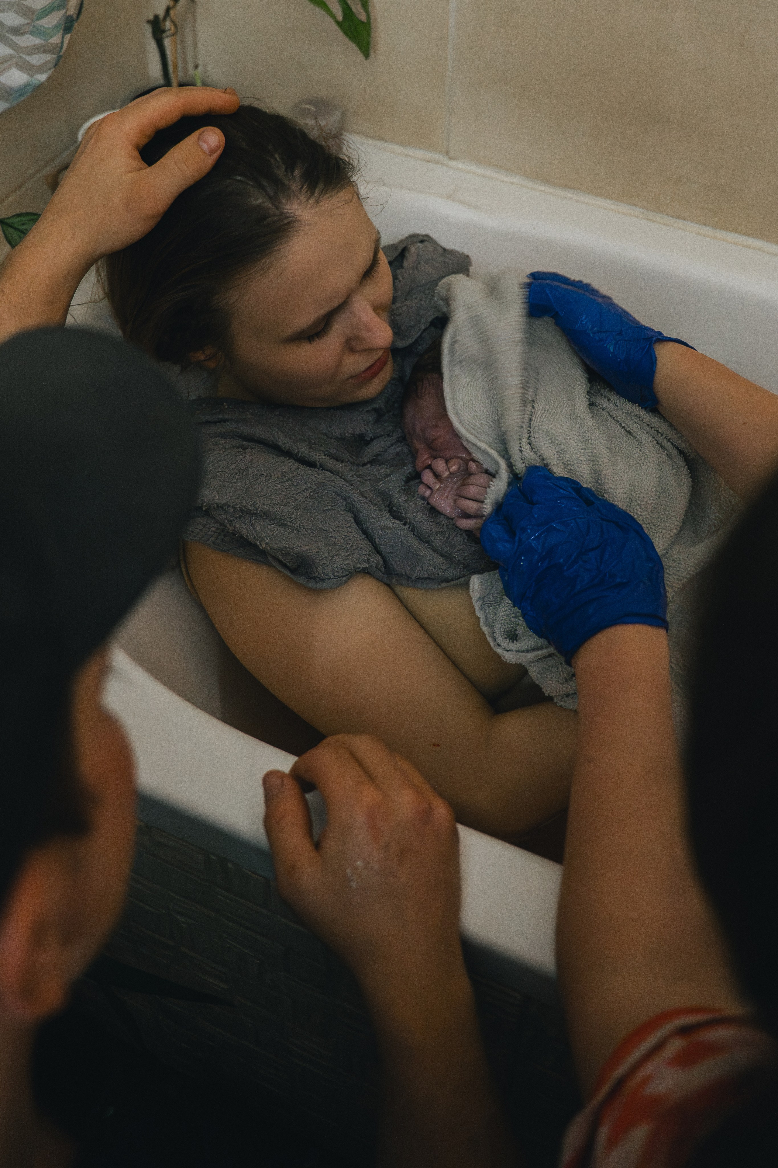 Poród domowy. Ania Smol Fotograf Olsztyn