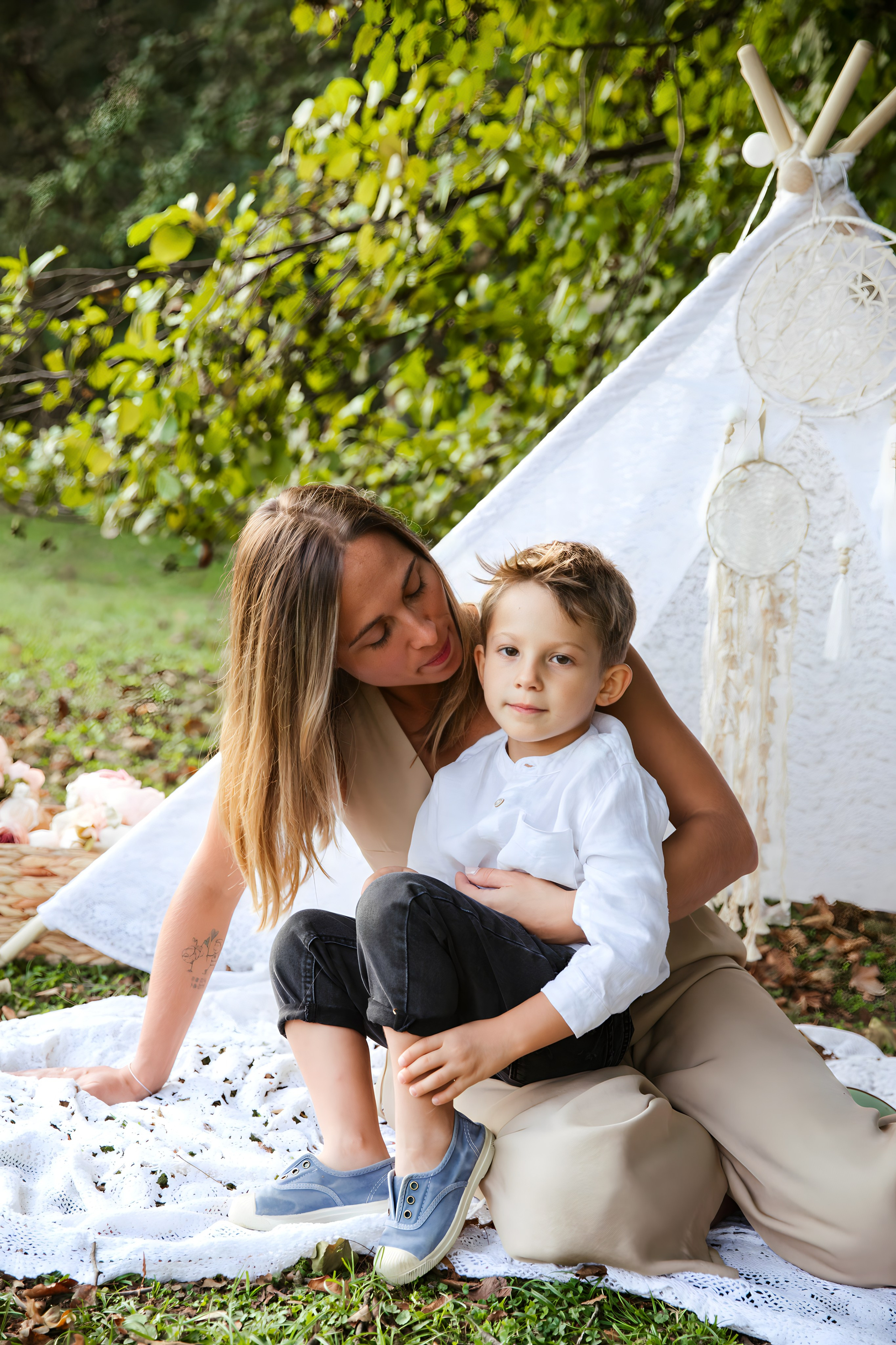 Maggie e la sua bellissima famiglia. Luci e Capricci Photography