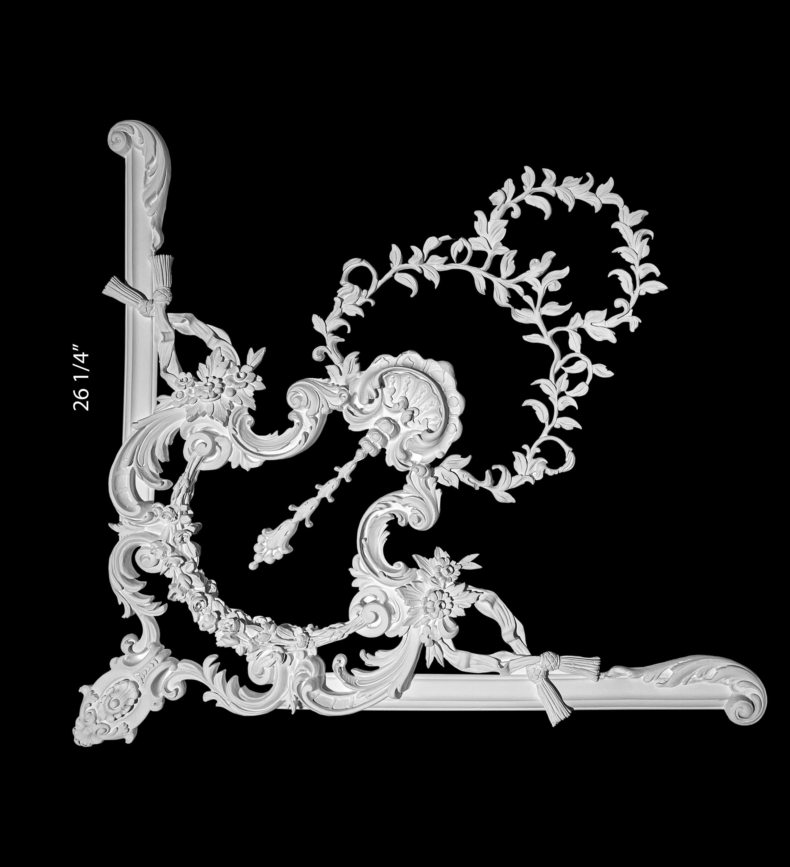 Corners. Plaster molding