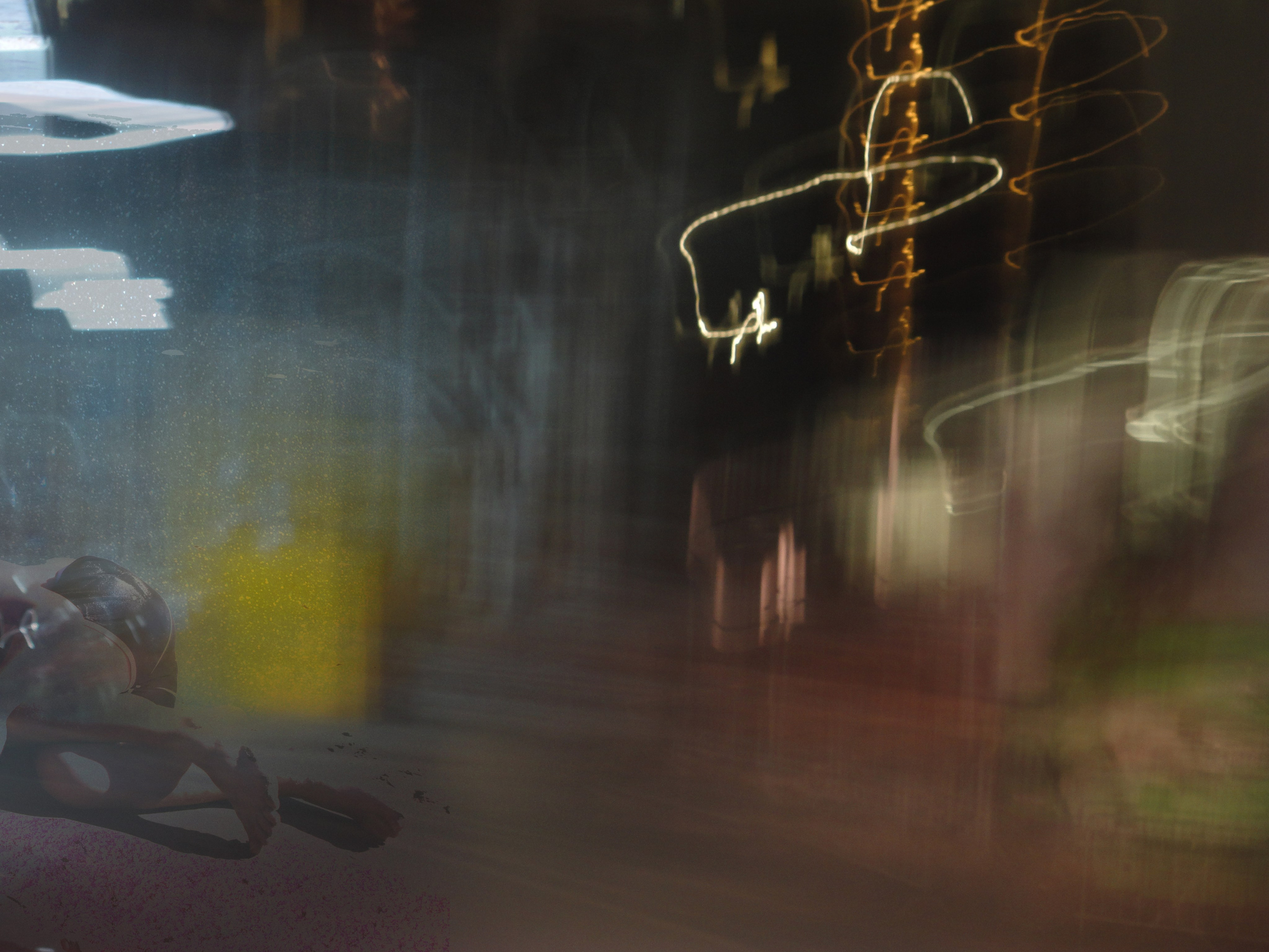 Sentimental Action" – A deeply personal art project exploring memory loss, time, and the past. For a decade, the artist suffered from amnesia, reconstructing lost years through found photographs and others' memories. Each image blends 3-6 layered exposures, creating a blurred, dreamlike effect—symbolizing fragmented, irretrievable memories. A haunting visual journey through forgotten decades, countries, and moments.