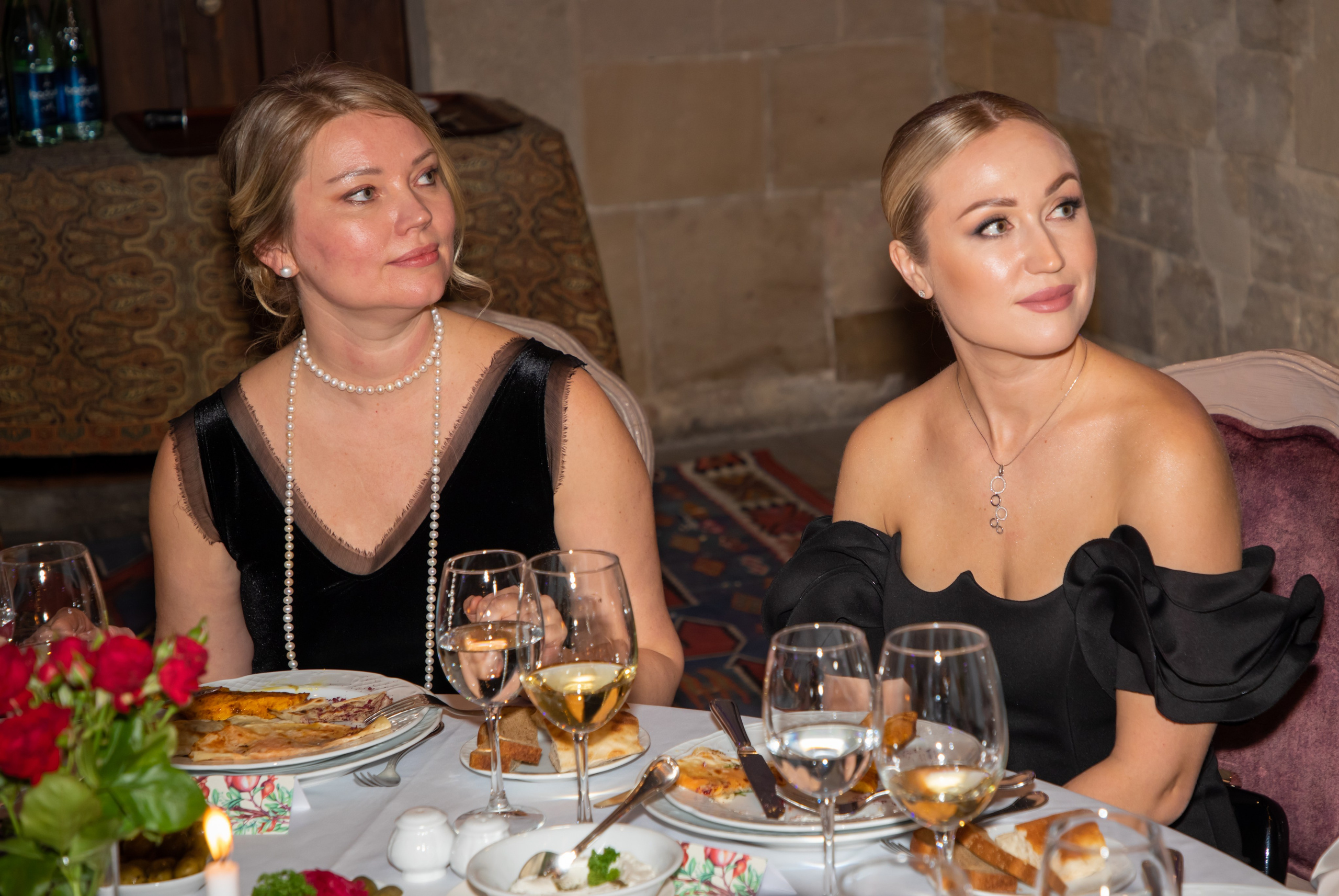 Gala-Dinner with the French Countess, the main etiquette expert Marie de Tilly. Baku Photographer
