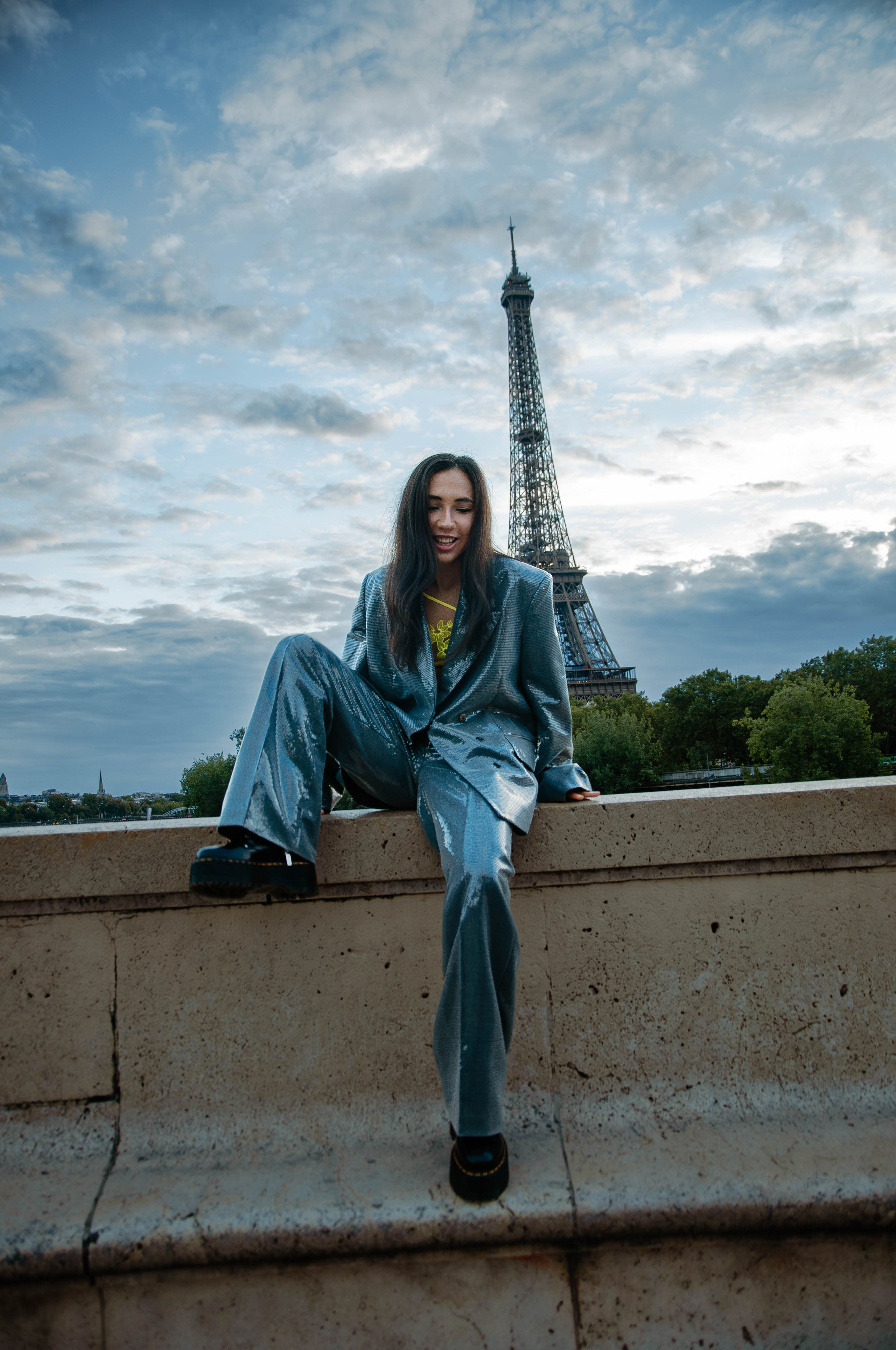 Осенняя фотосессия у Эйфелевой башни. Фотограф в Париже Полина Осипова