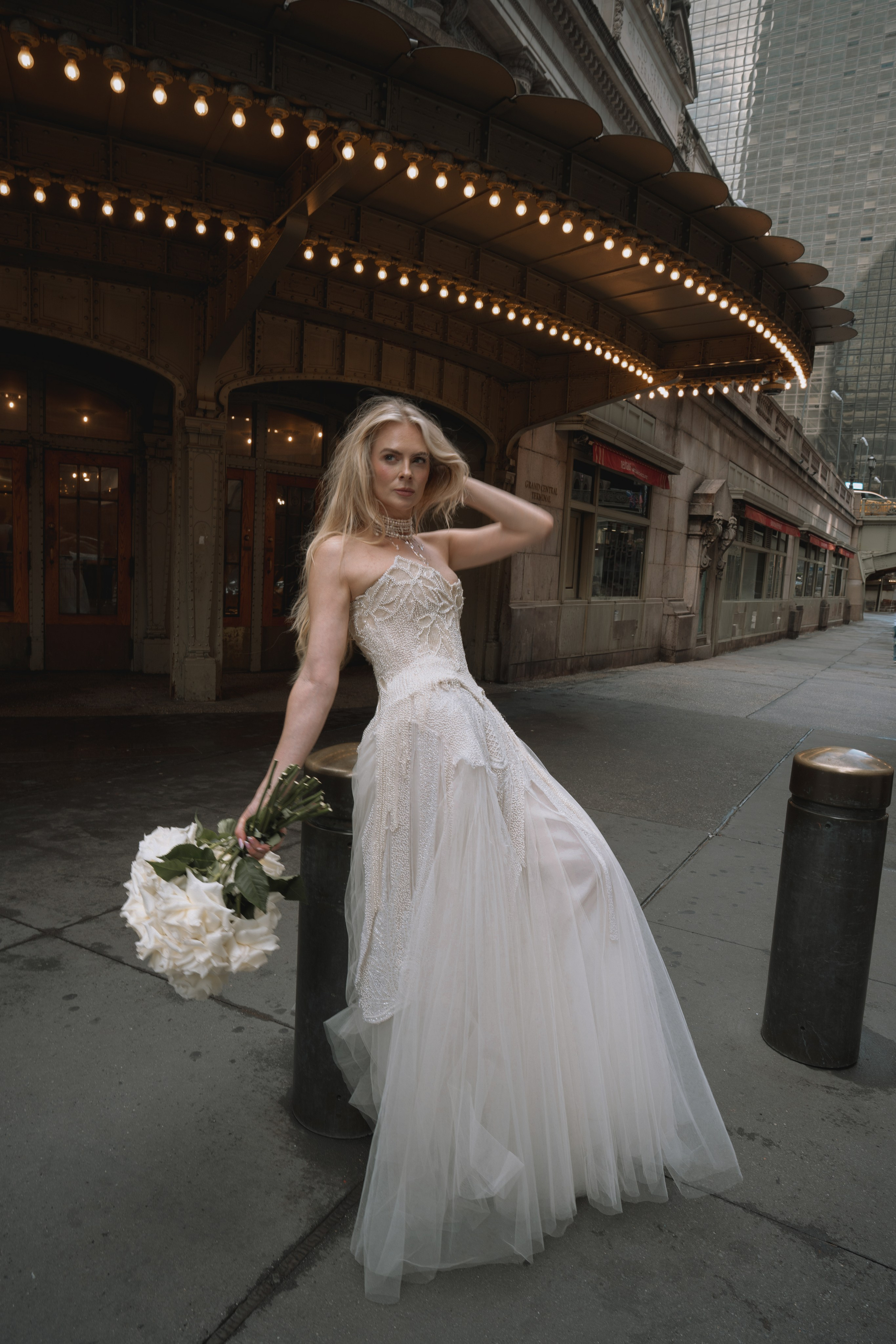 Anna as a bride. Portrait and wedding photographer in New York
