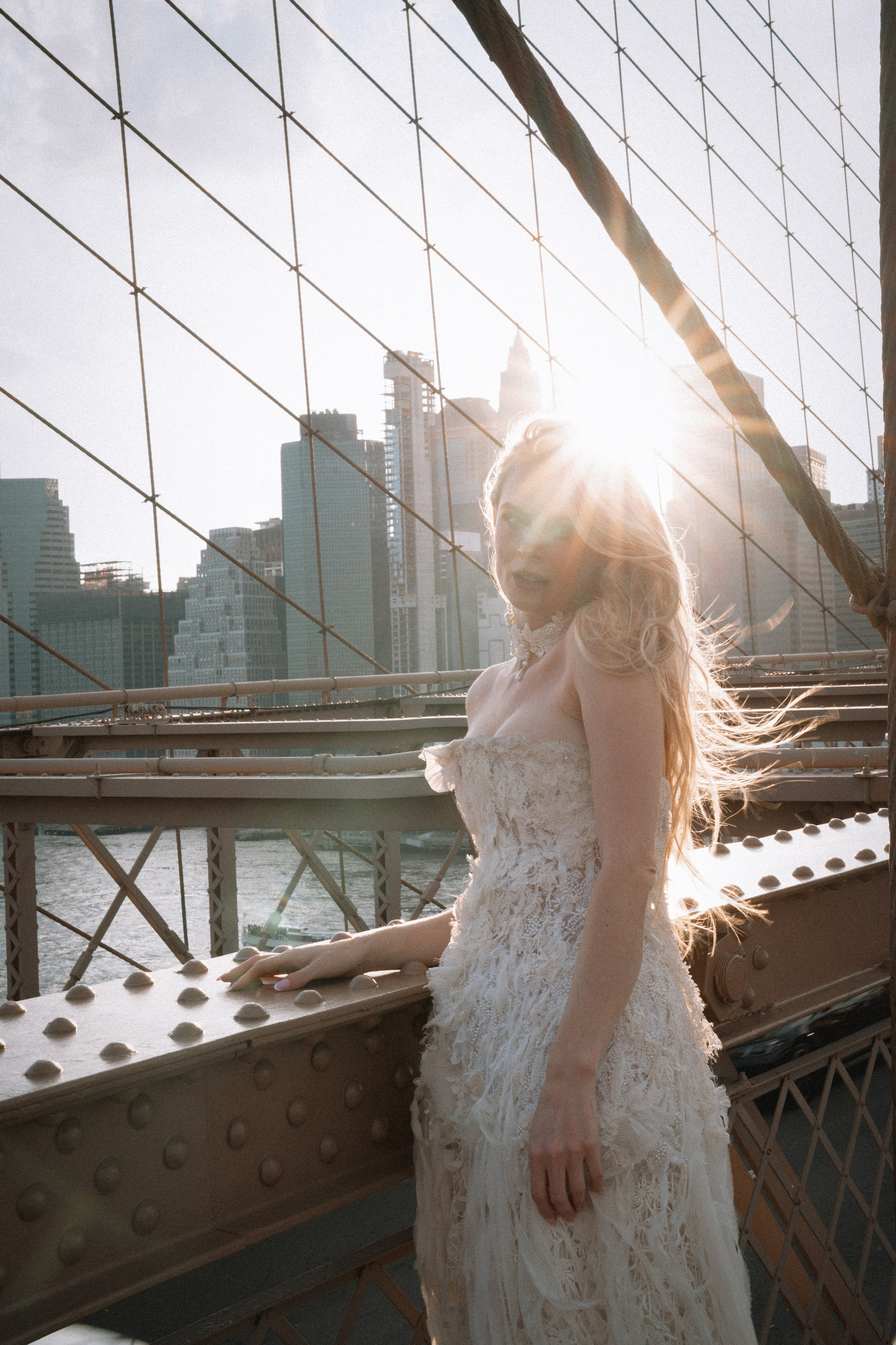 Anna as a bride. Portrait and wedding photographer in New York