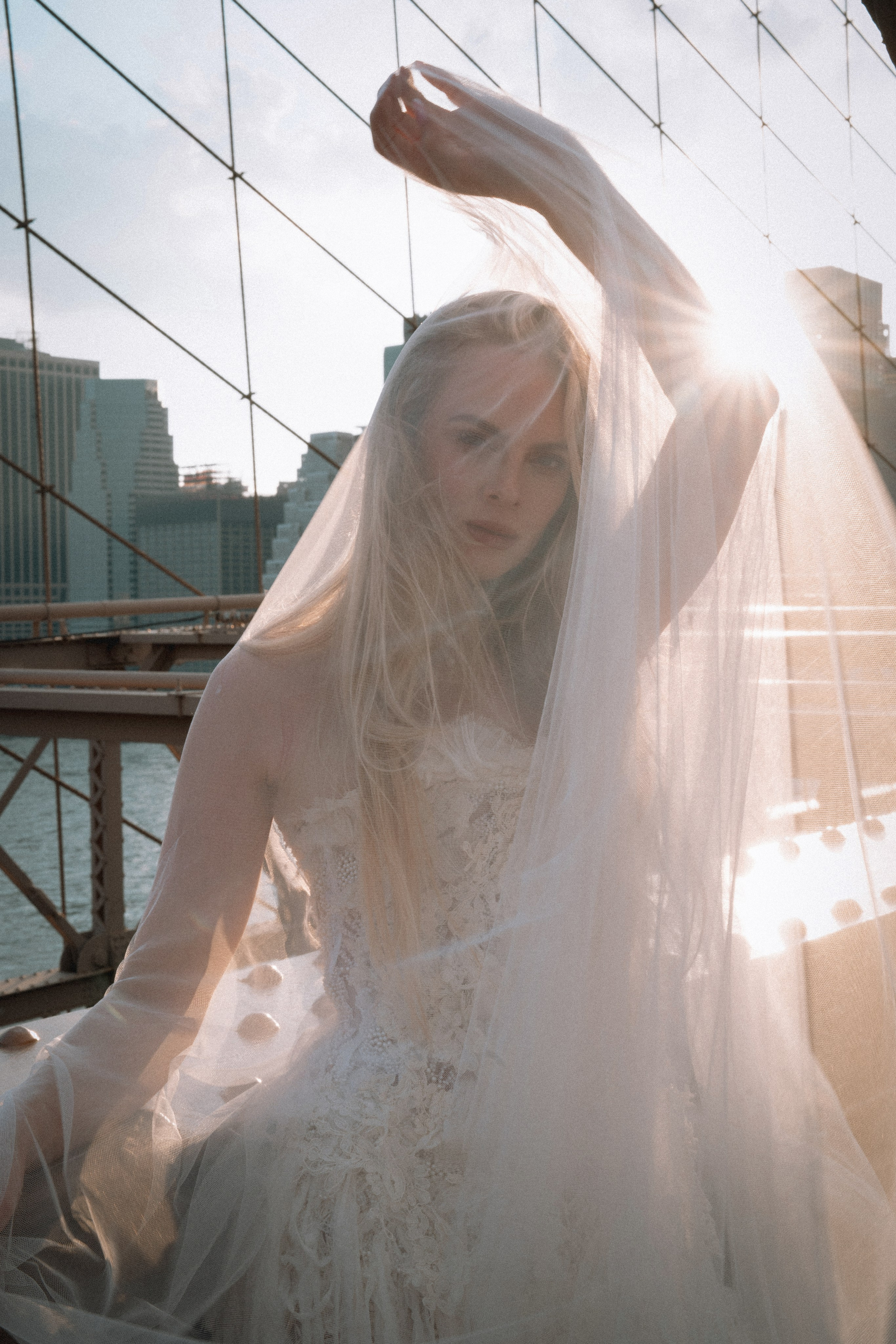 Anna as a bride. Portrait and wedding photographer in New York