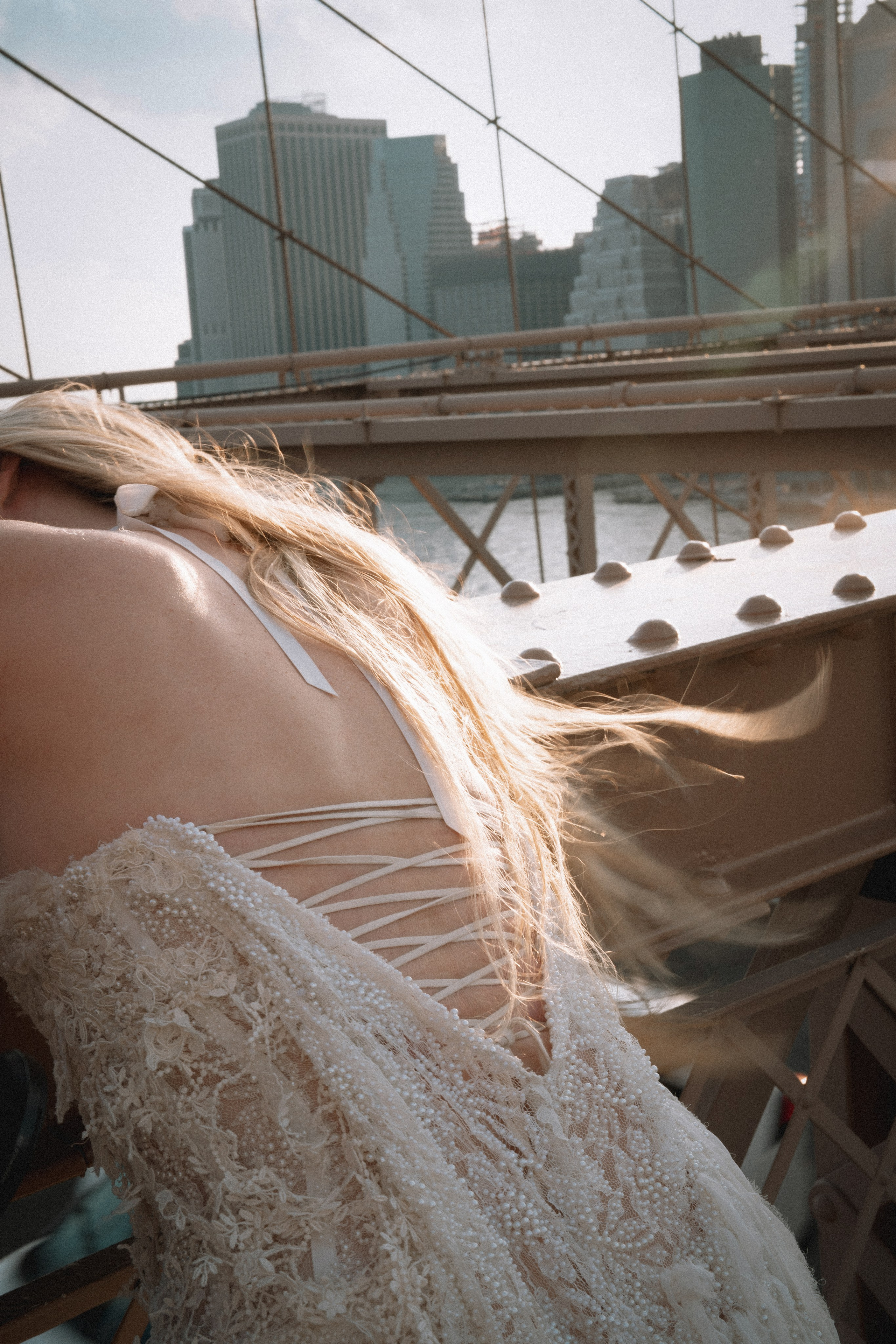 Anna as a bride. Portrait and wedding photographer in New York