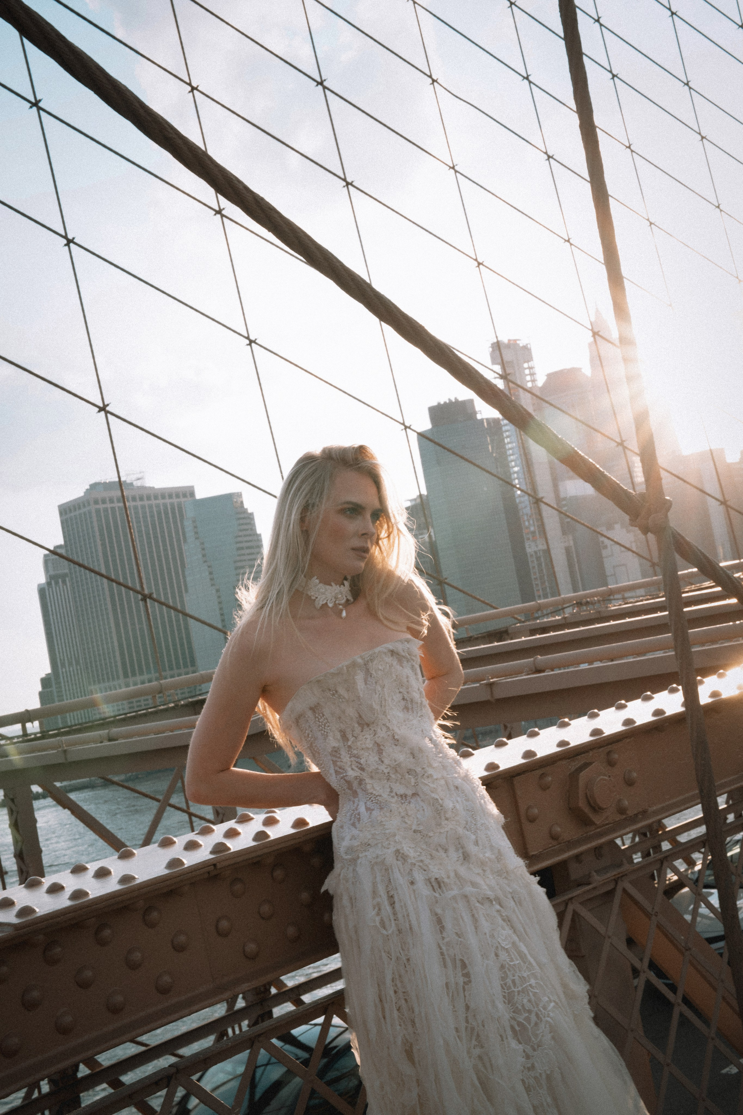 Anna as a bride. Portrait and wedding photographer in New York