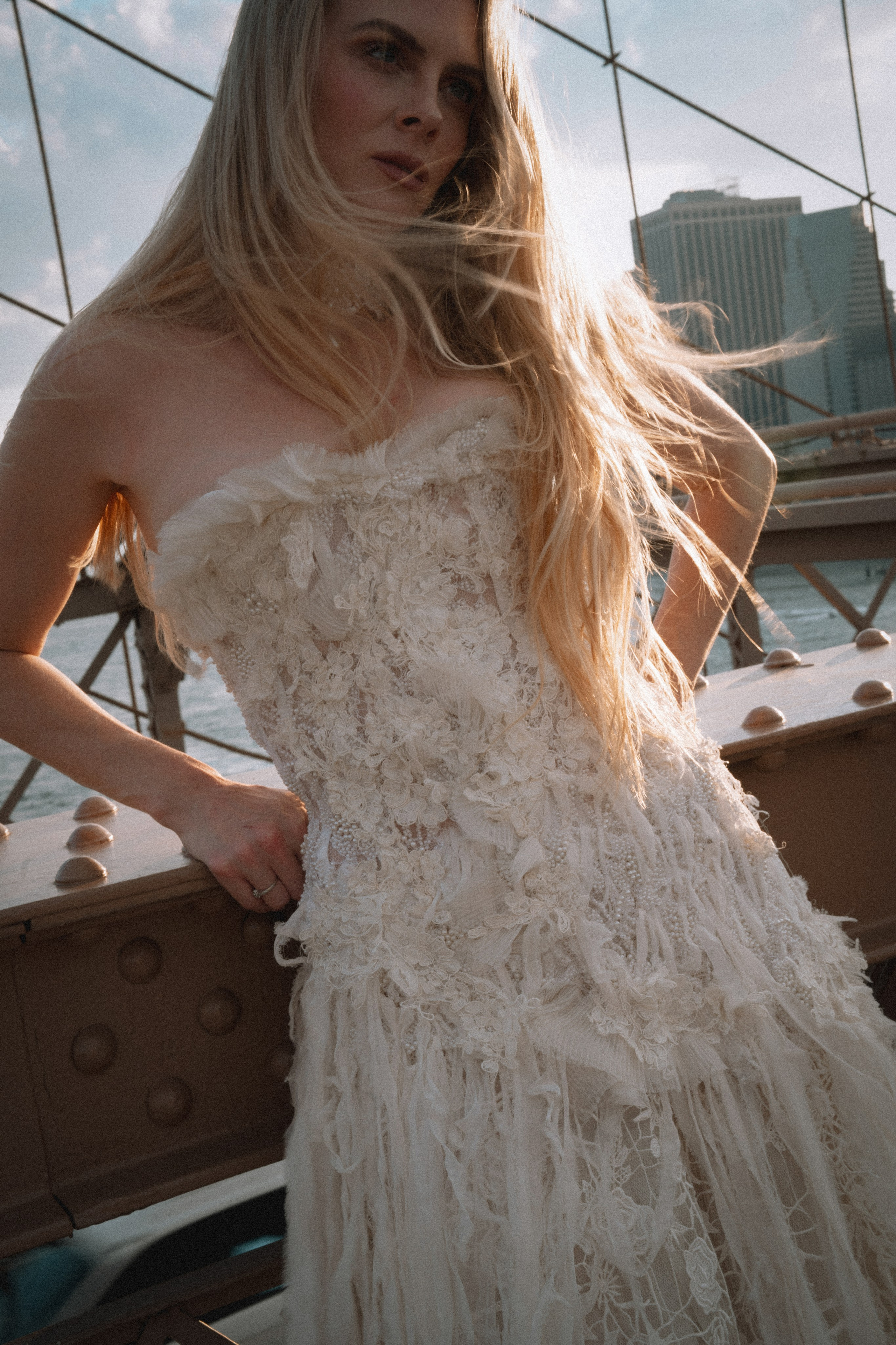 Anna as a bride. Portrait and wedding photographer in New York