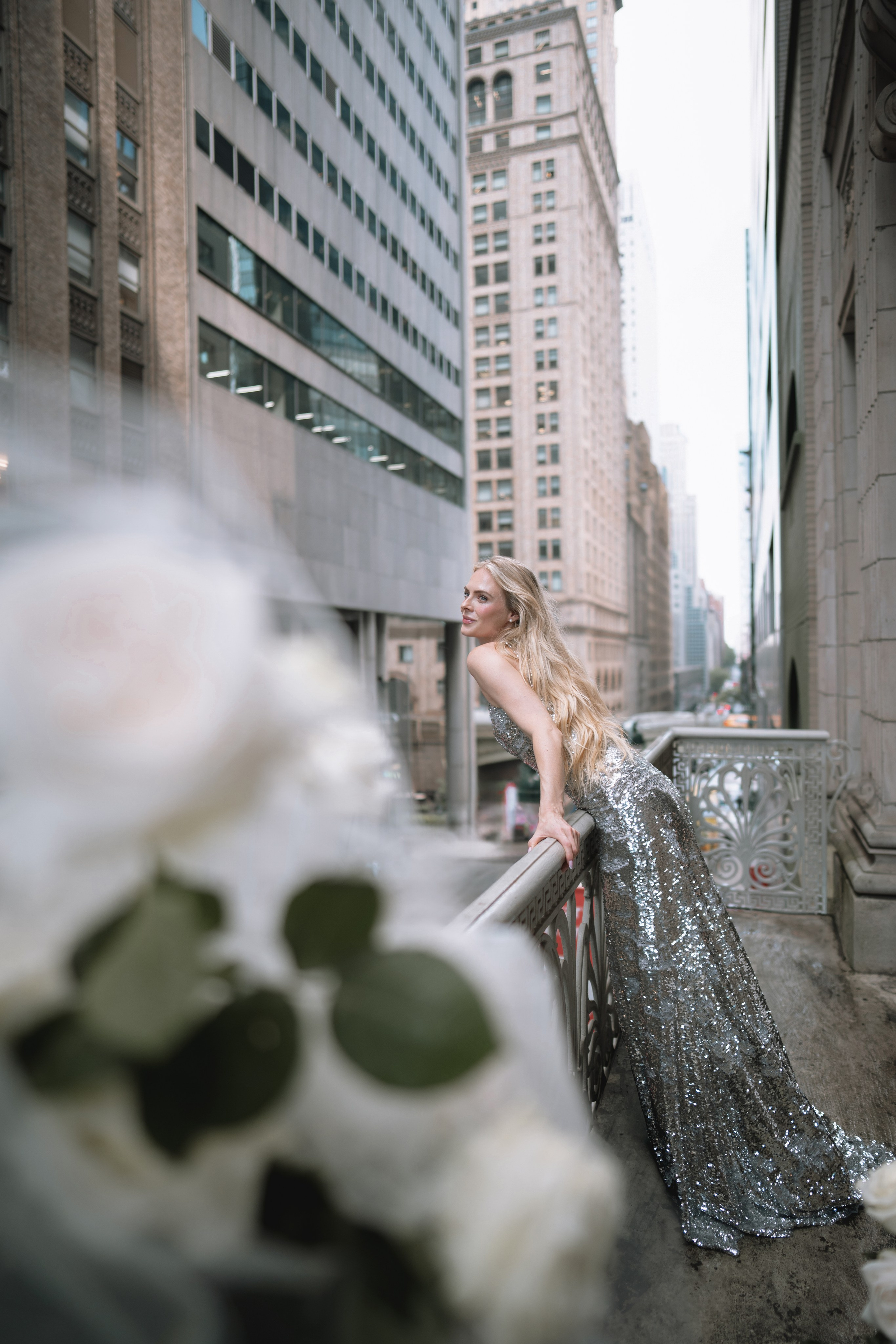 Anna as a bride. Portrait and wedding photographer in New York