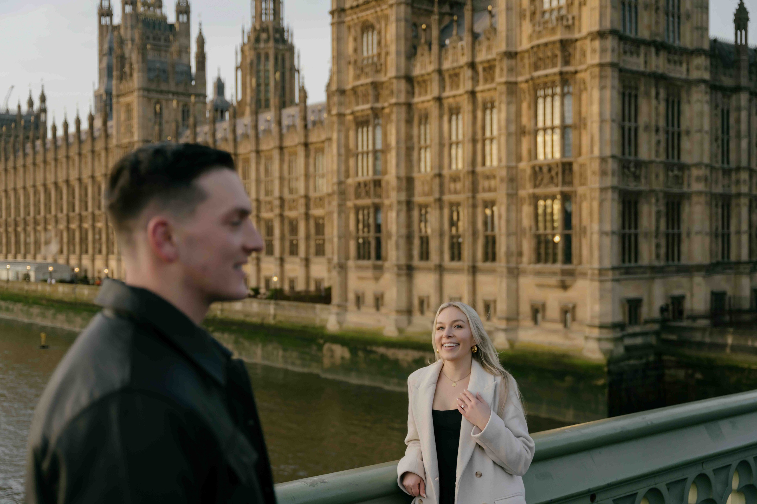 Sunrise Proposal in Westminster London | Engagement Photography. London Wedding & Engagement Photographer
