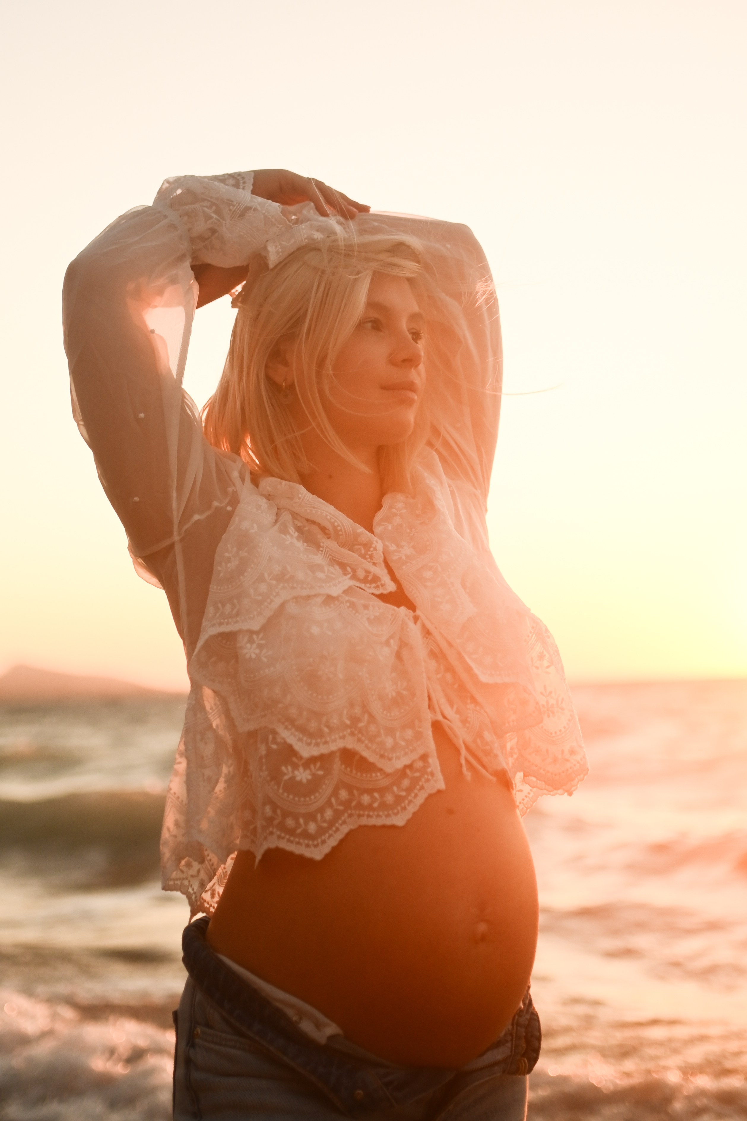 Maternity Photoshoot on the Beach in Rhodes. Photographer in Rhodes Island