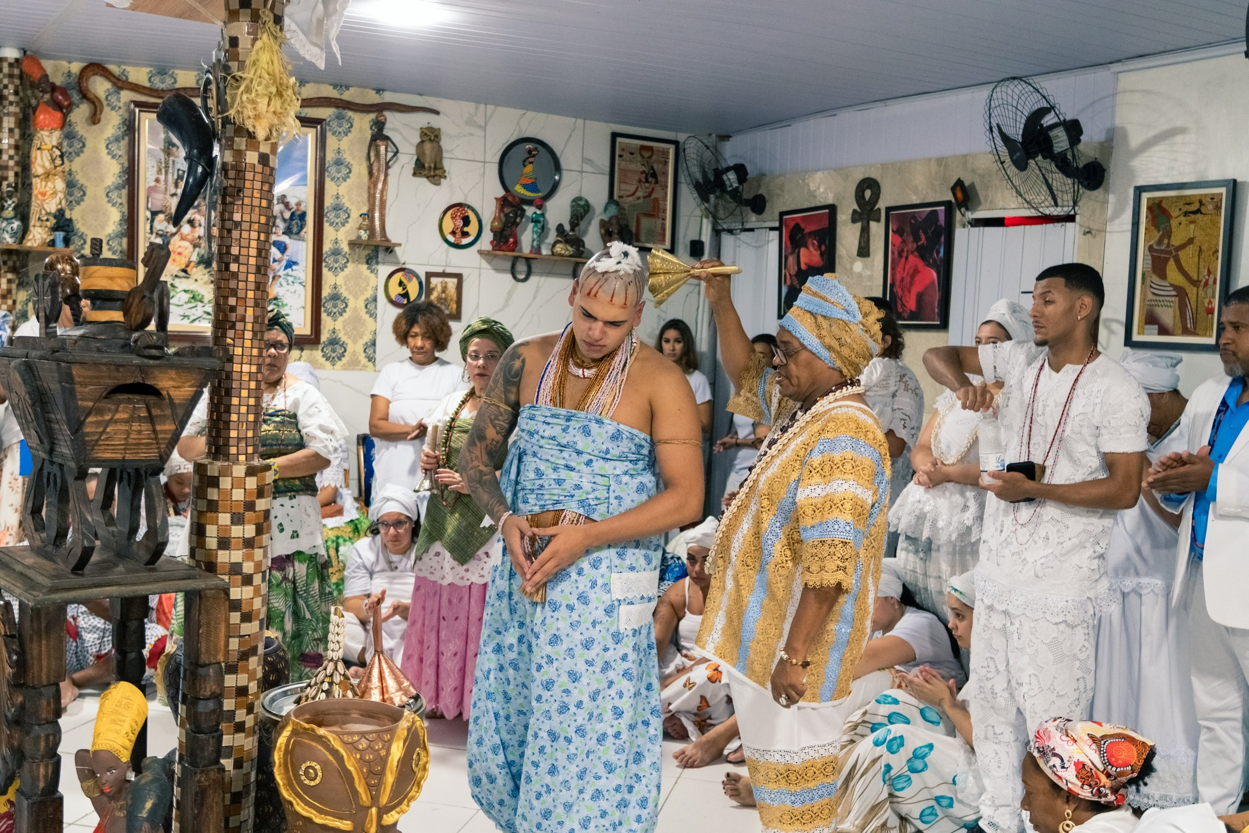 19/04/2025 — Iniciação Oloyê Pablo, Ajoyê Maria Júlia e Iyawo Arthur. Aladá Produções