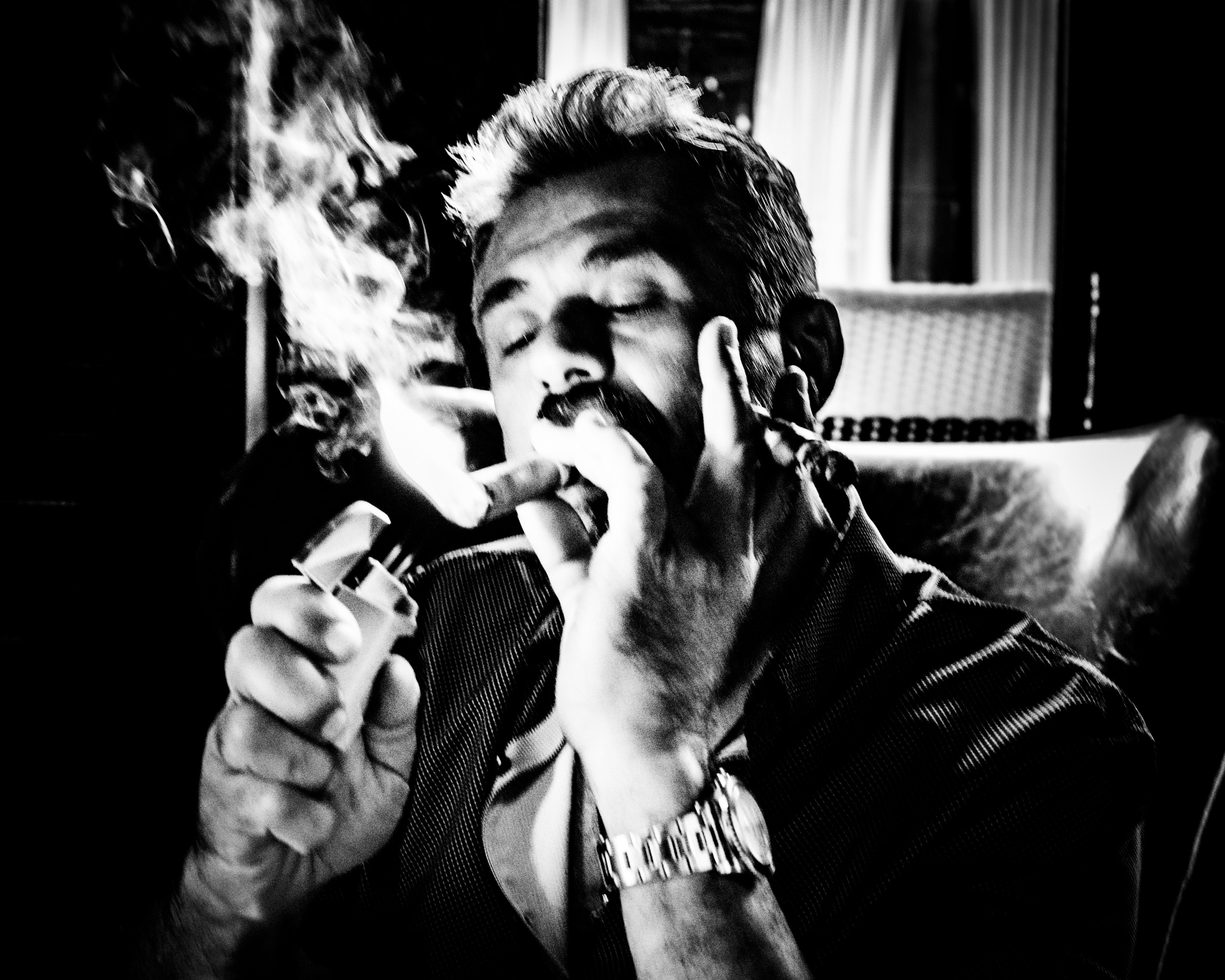 Burn Black and White Series. Out and About 239