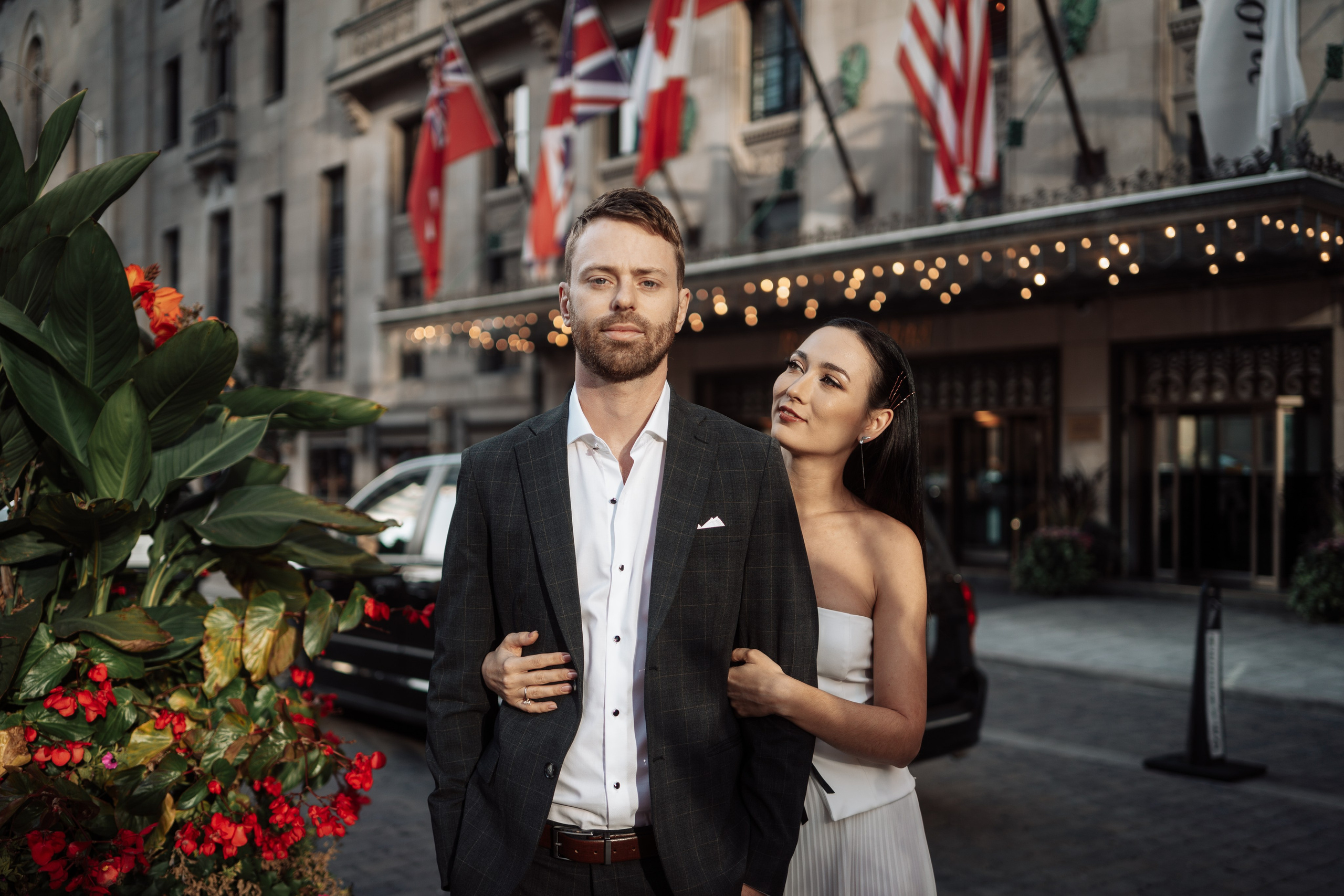 Toronto and Windsor wedding photographer creating stunning wedding portraits.