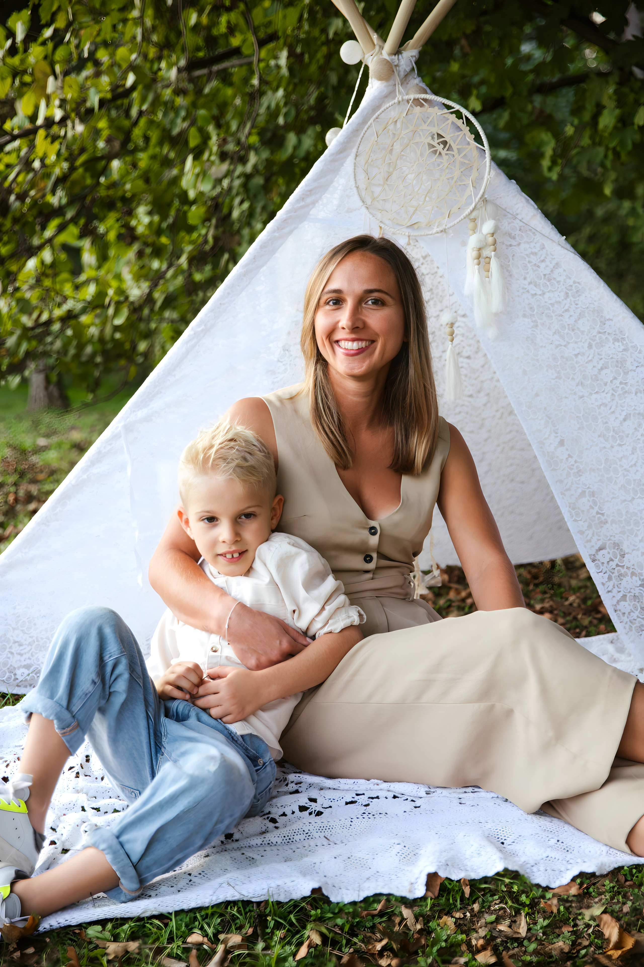 Maggie e la sua bellissima famiglia. Luci e Capricci Photography