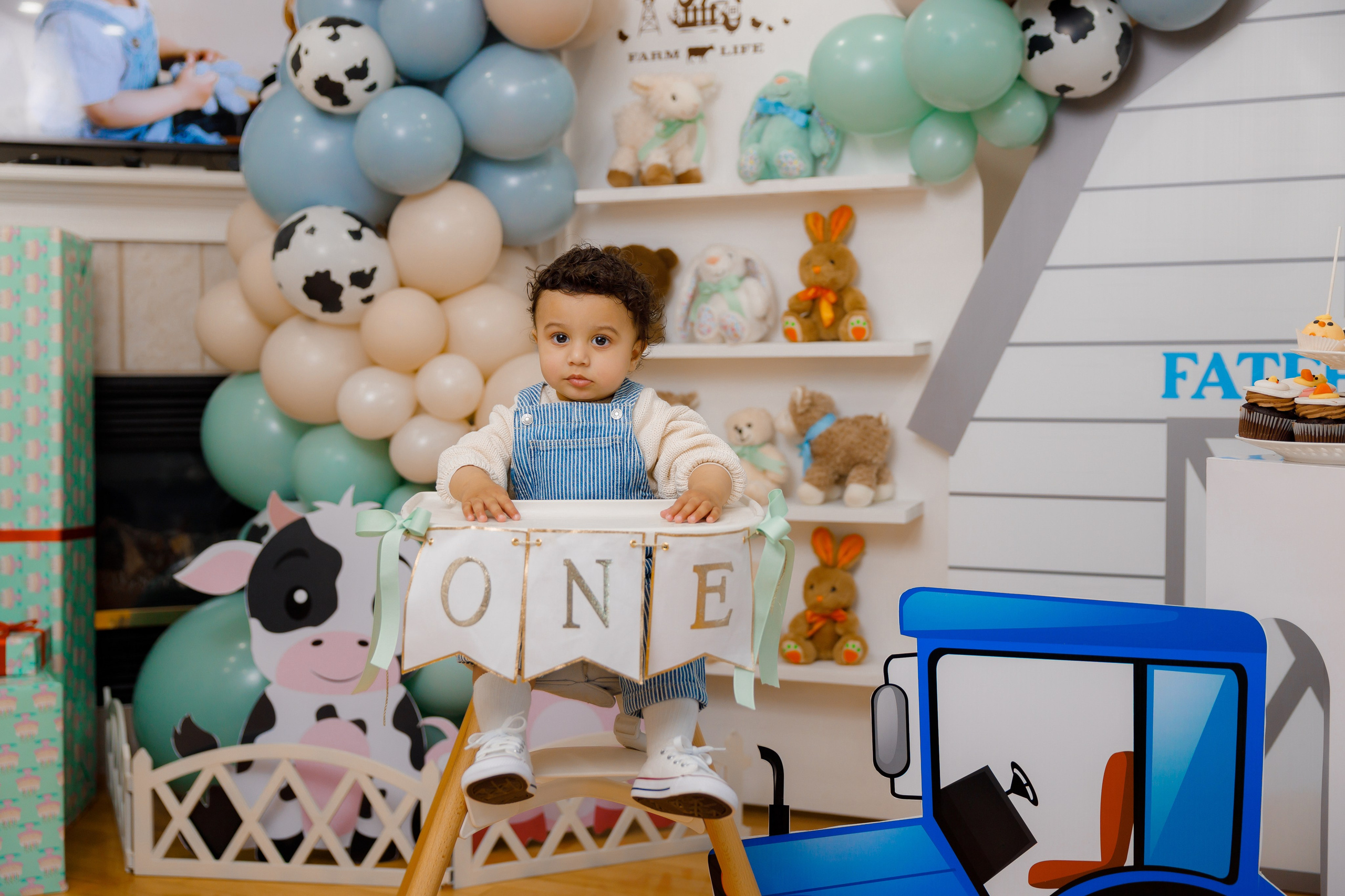 Fateh’s 1st birthday. Home