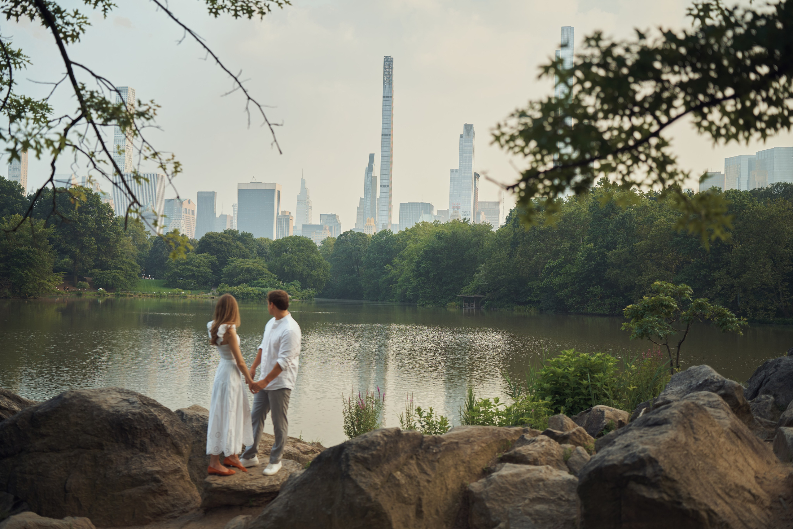 Page and Chris, Central Park. Alex Pedan photography