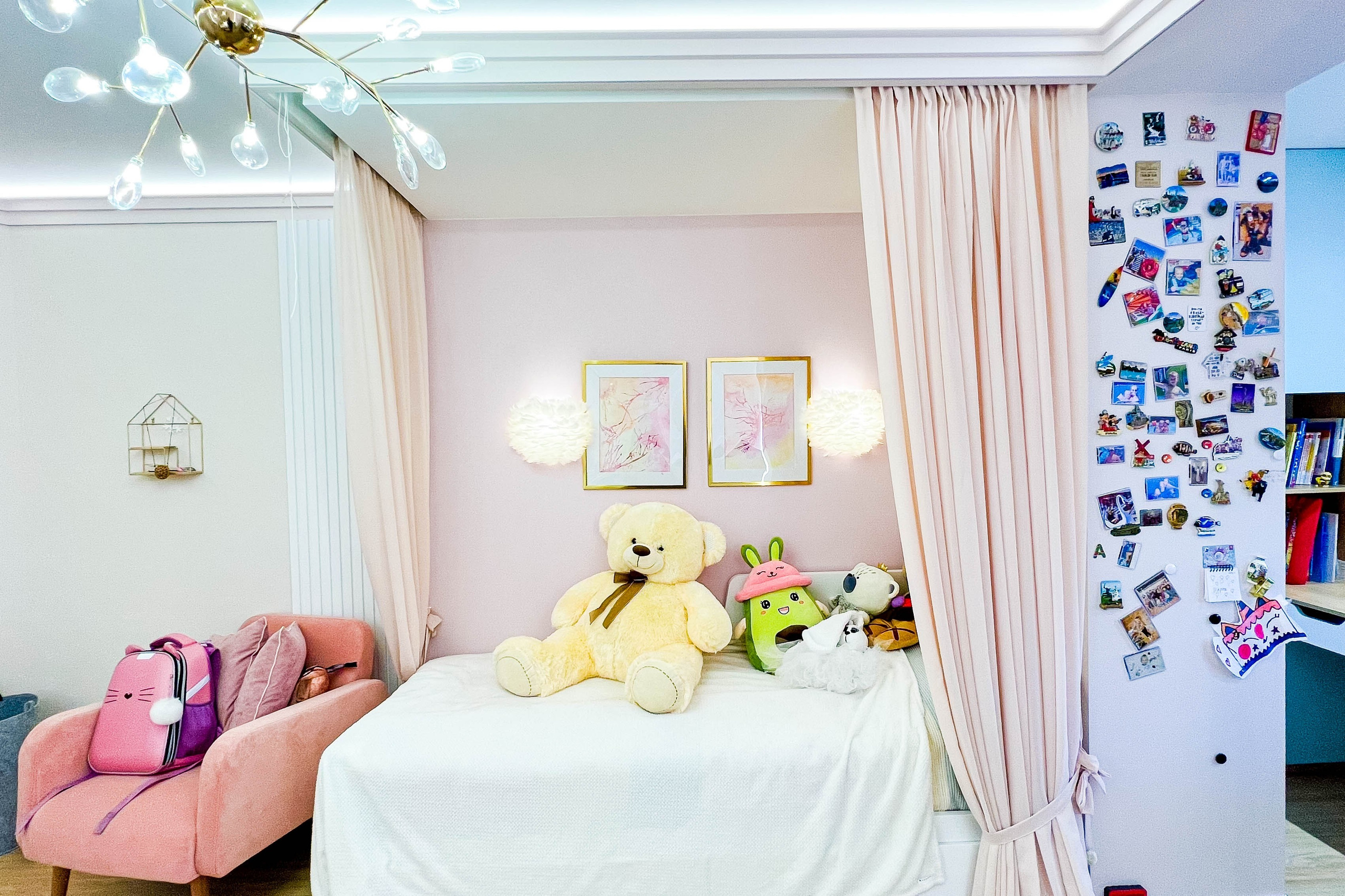 The apartment is in a modern style. Fotograf Dmitrii Donets