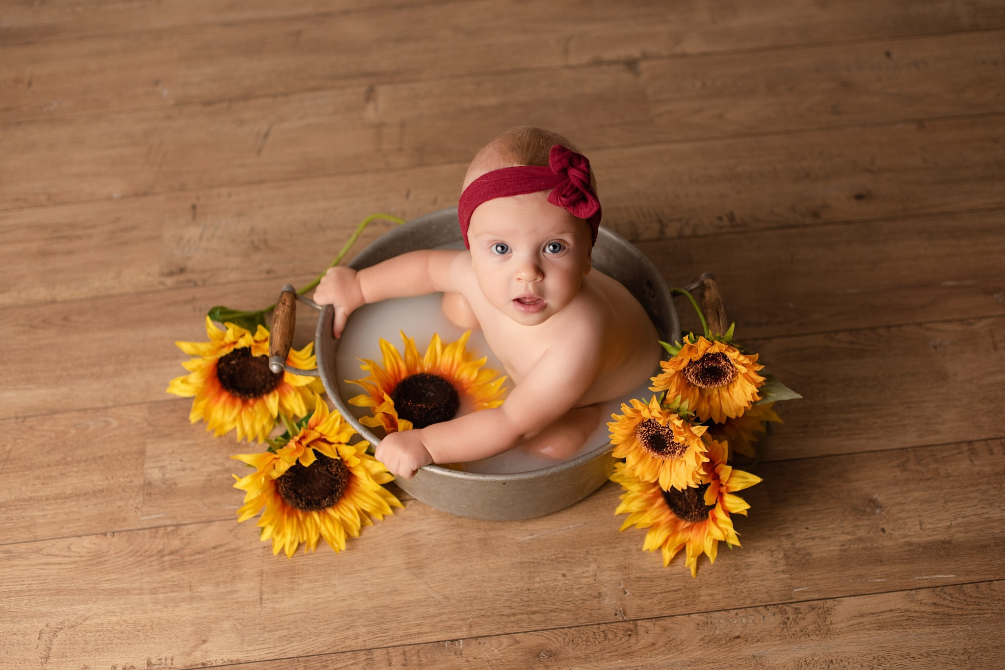 Photographe bébé bain du lait Lille