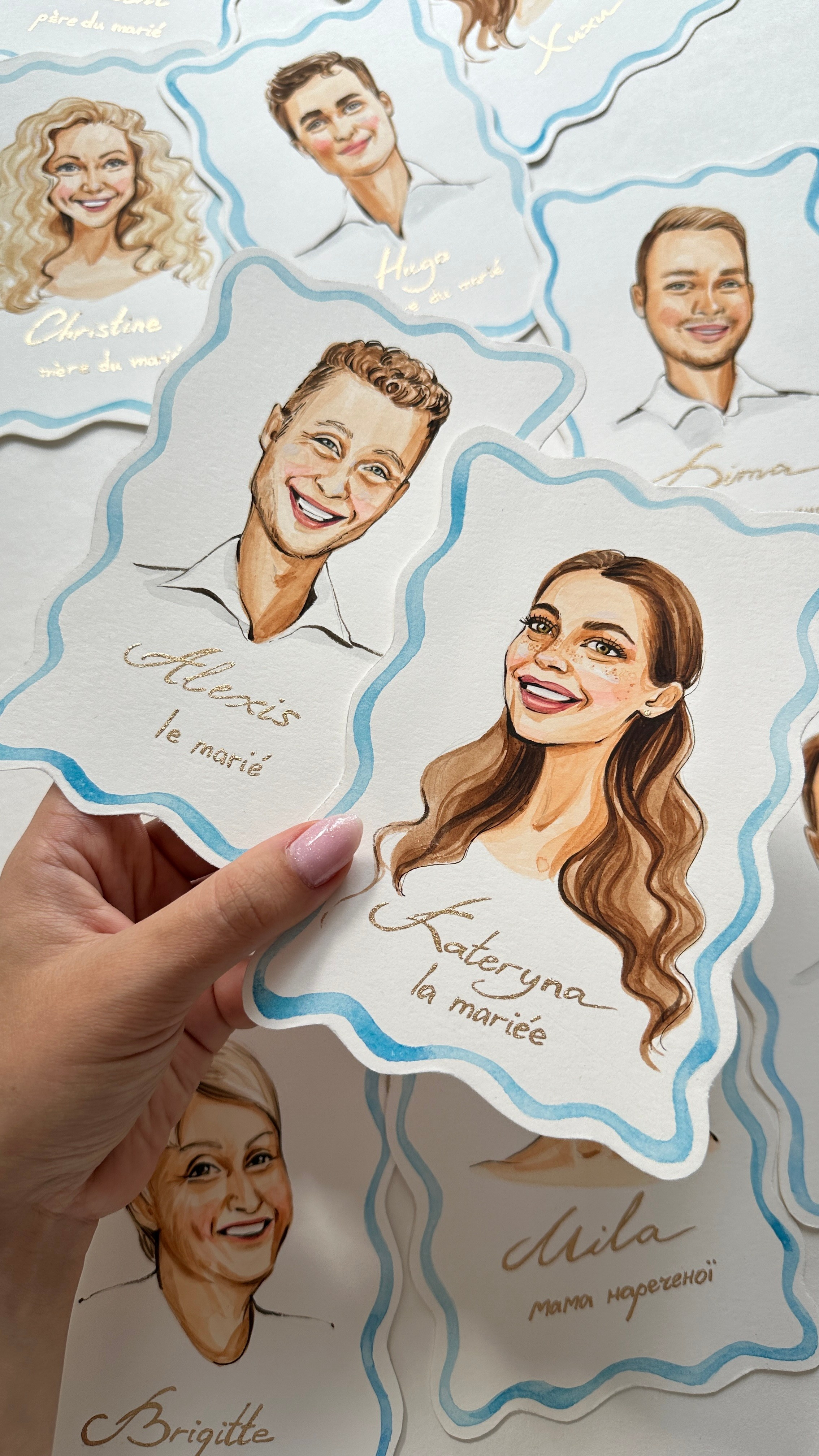 Wedding Seatings Cards. InnaIllustrator