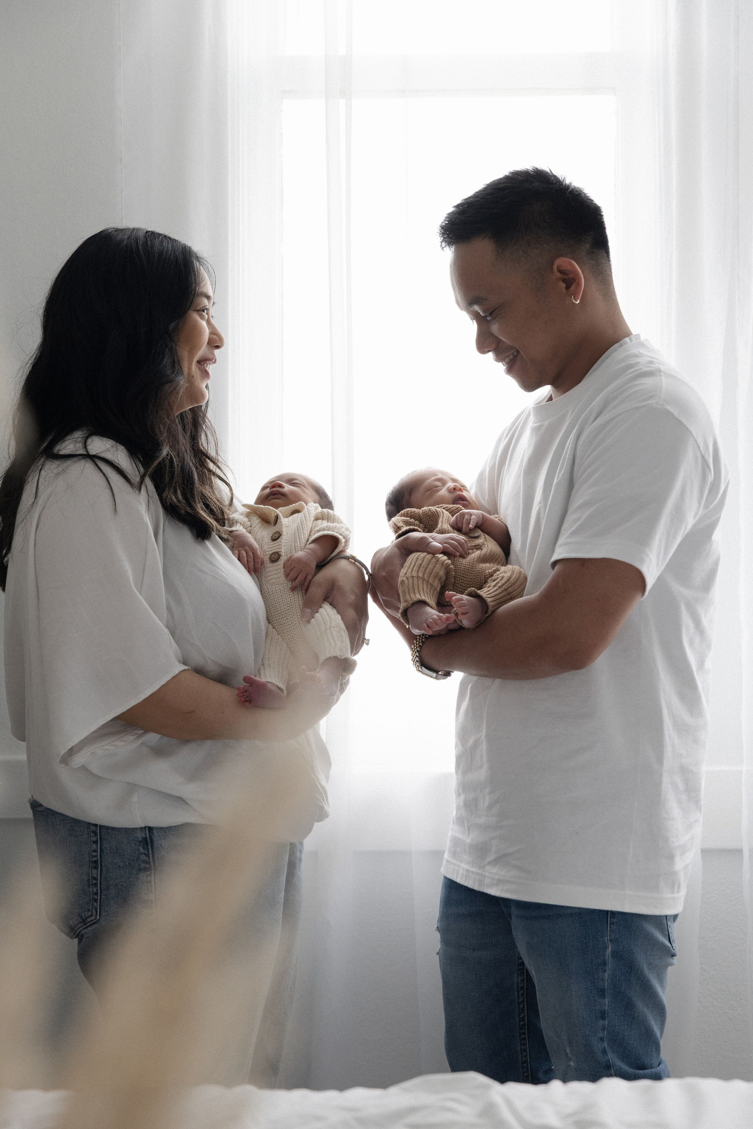 Twice the Blessing: One-Week Twins. Portrait, family, maternity & wedding photography & videography in SoCal Kseni Vibe