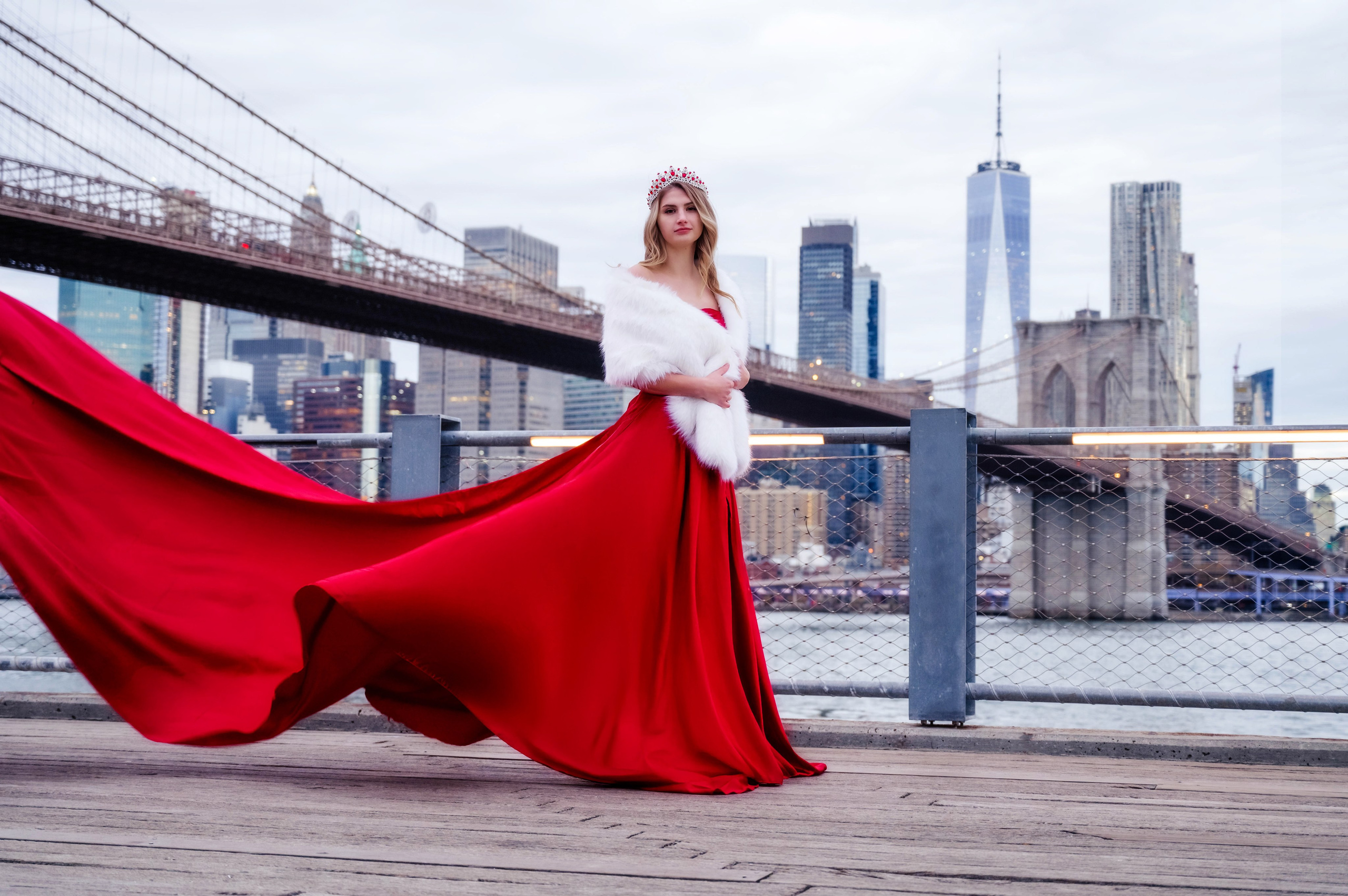 Flying dress. Alena Galieva New York Photographer