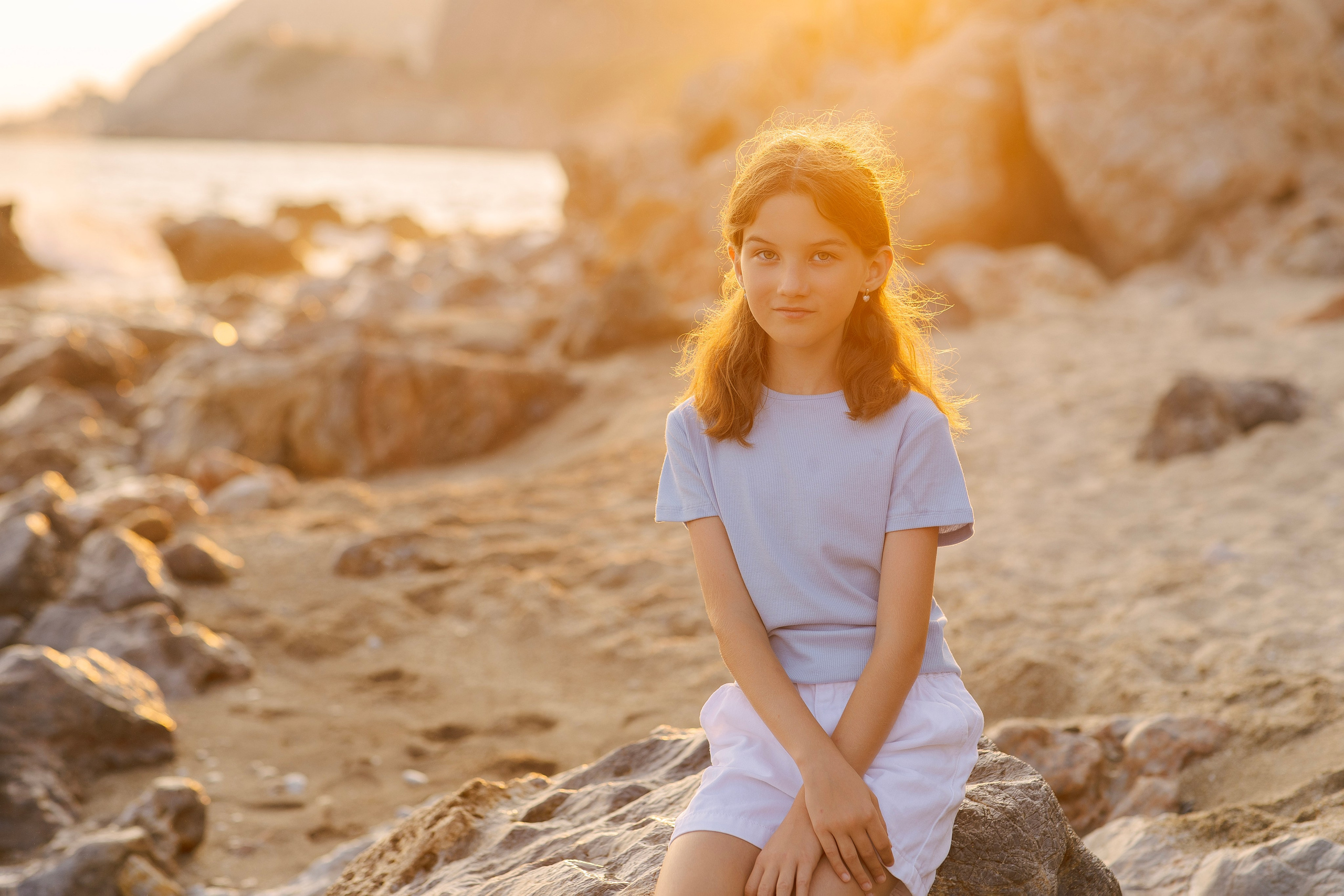 Sunset Family Photos on Cleopatra Beach | Alanya Photographer. Professional Photographer in Alanya, Side, Belek, Antalya. Turkiye