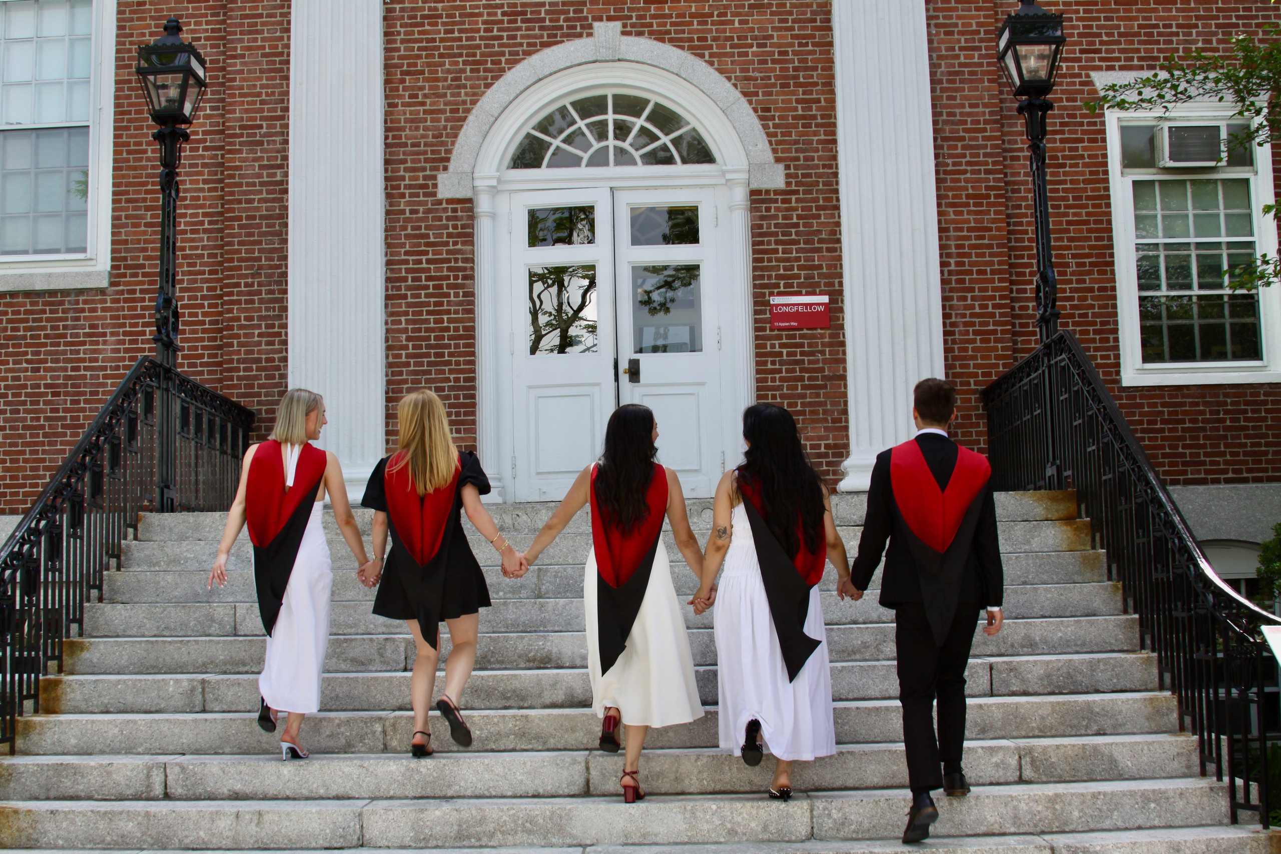 Masters graduation with Talia (group shoot). Kelly Sang, graduation and portrait photographer in Boston