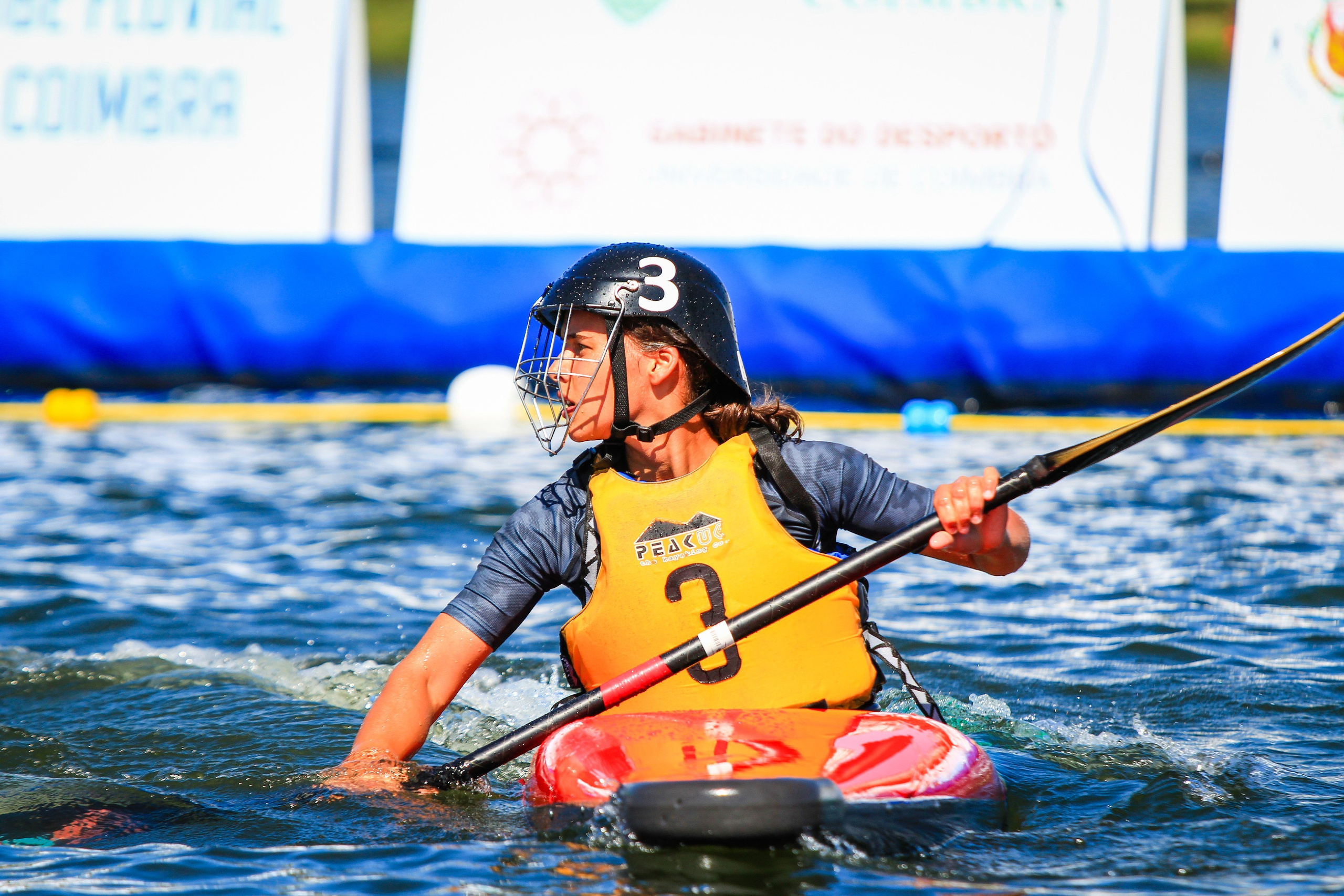Player at ECA European Canoe Polo Coimbra 2019