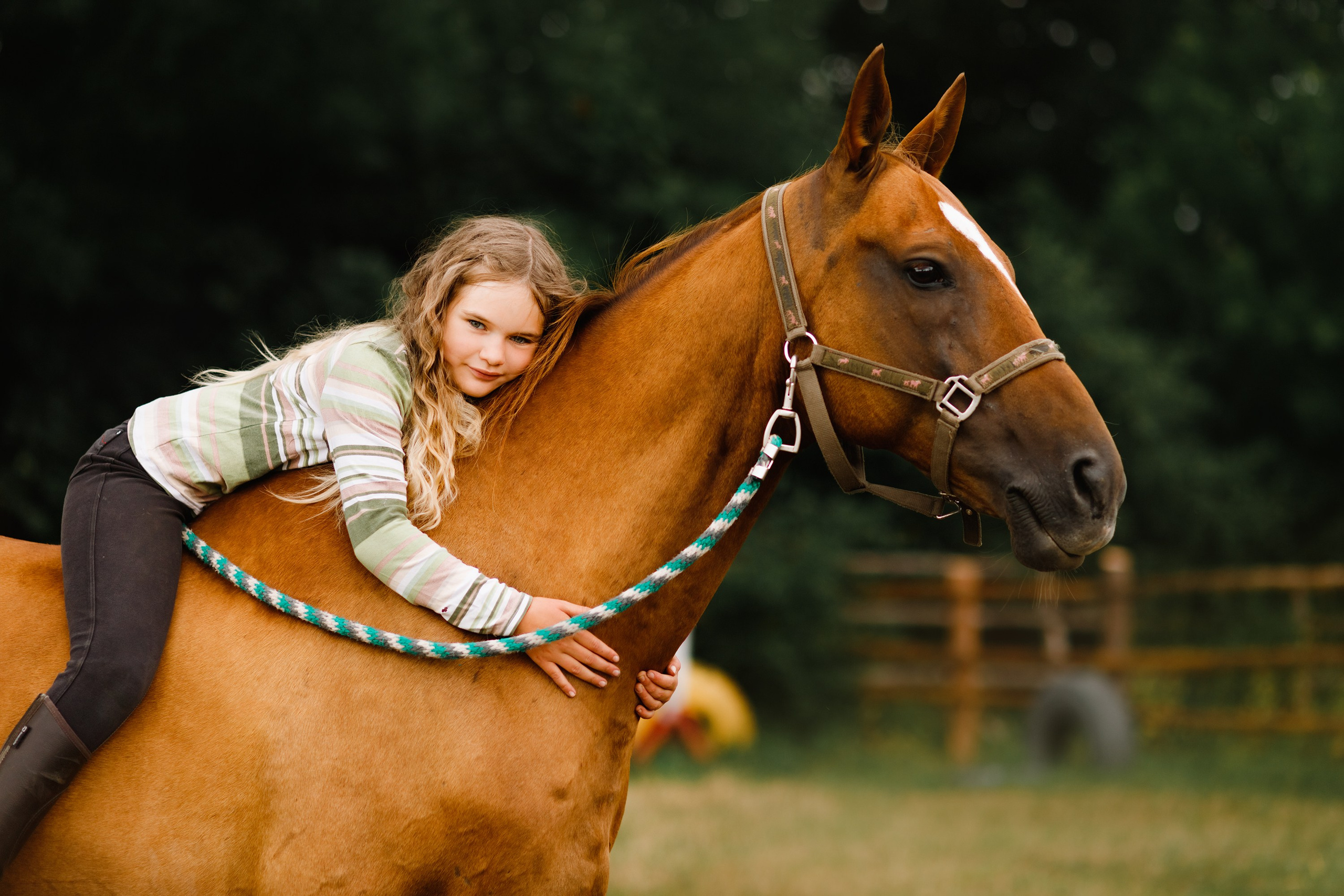 Girls & horses, summer. Kaja | fotograf psów we Wrocławiu