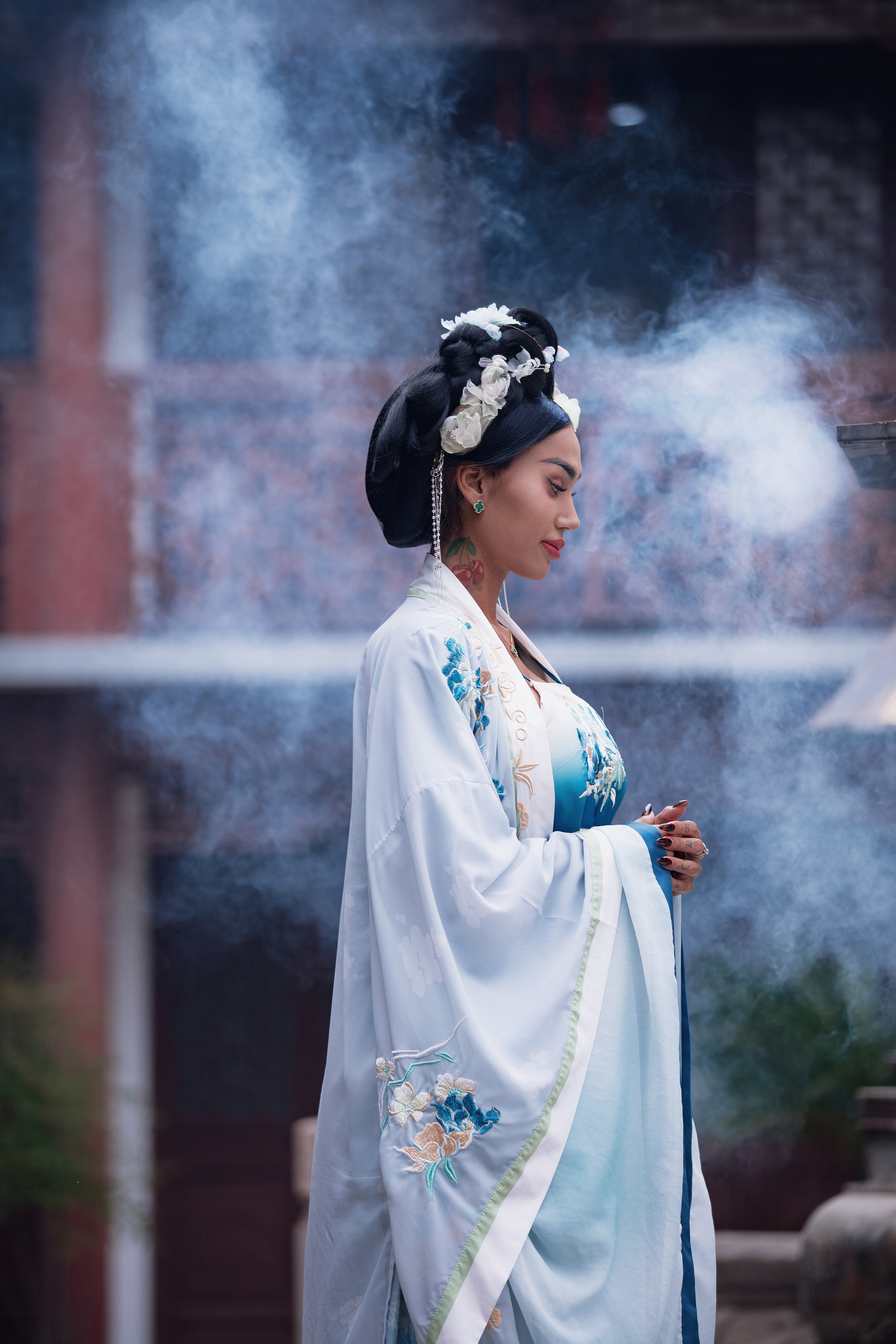 фотосессия в традиционной водной деревне - китайской Венеции - Чжуцзяцзяо