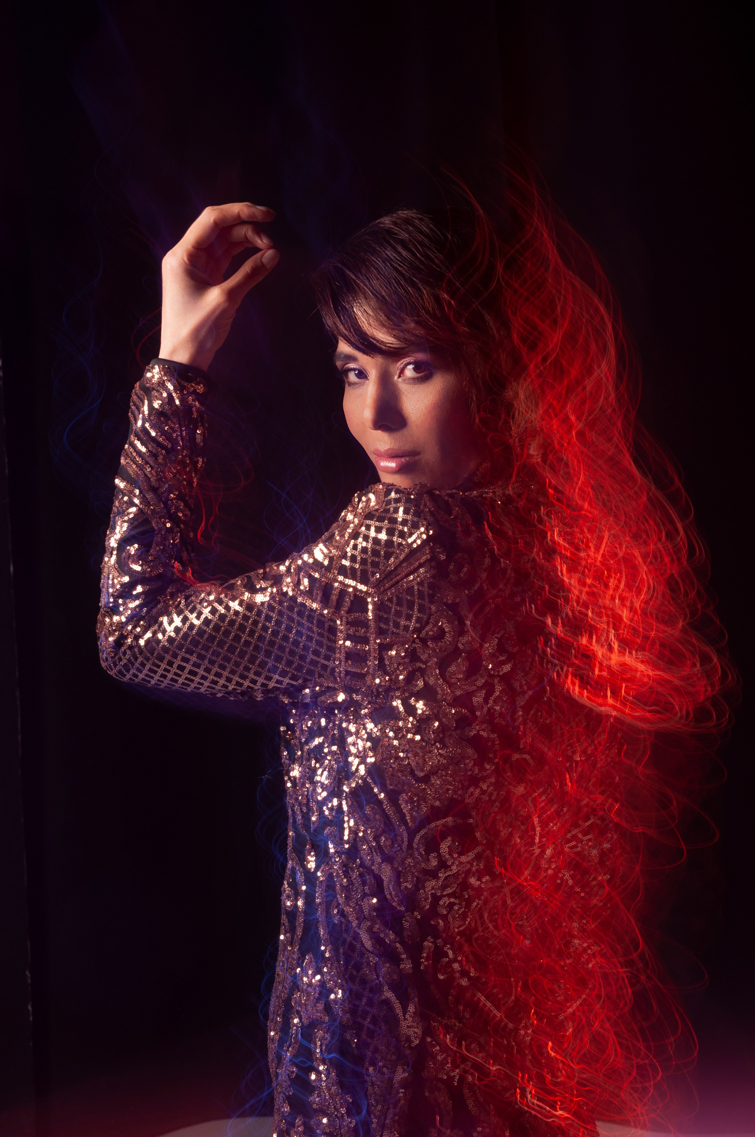 COLORED LIGHTING. PERSONAL PHOTOGRAPHER