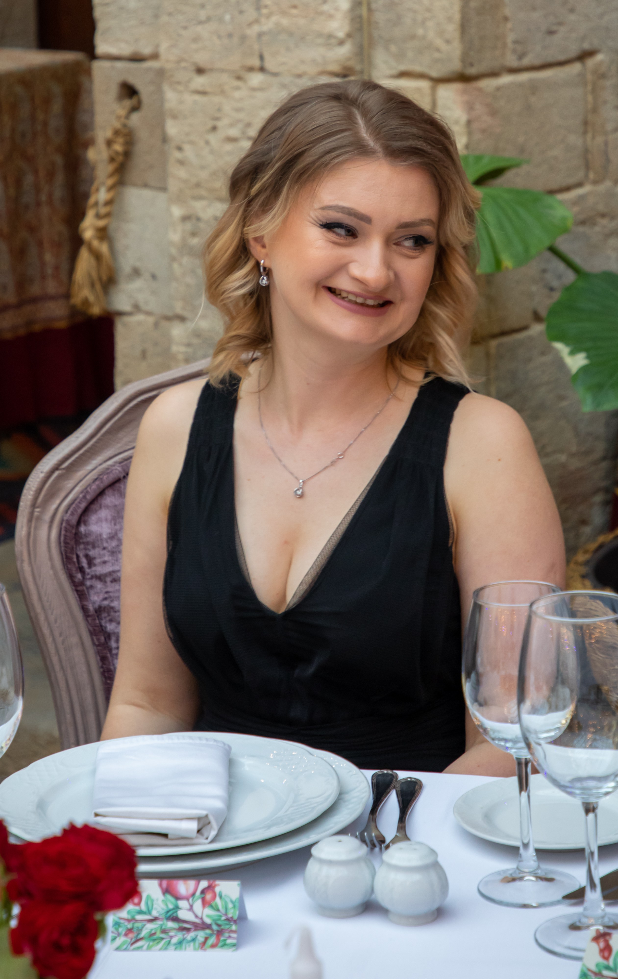 Gala-Dinner with the French Countess, the main etiquette expert Marie de Tilly. Baku Photographer