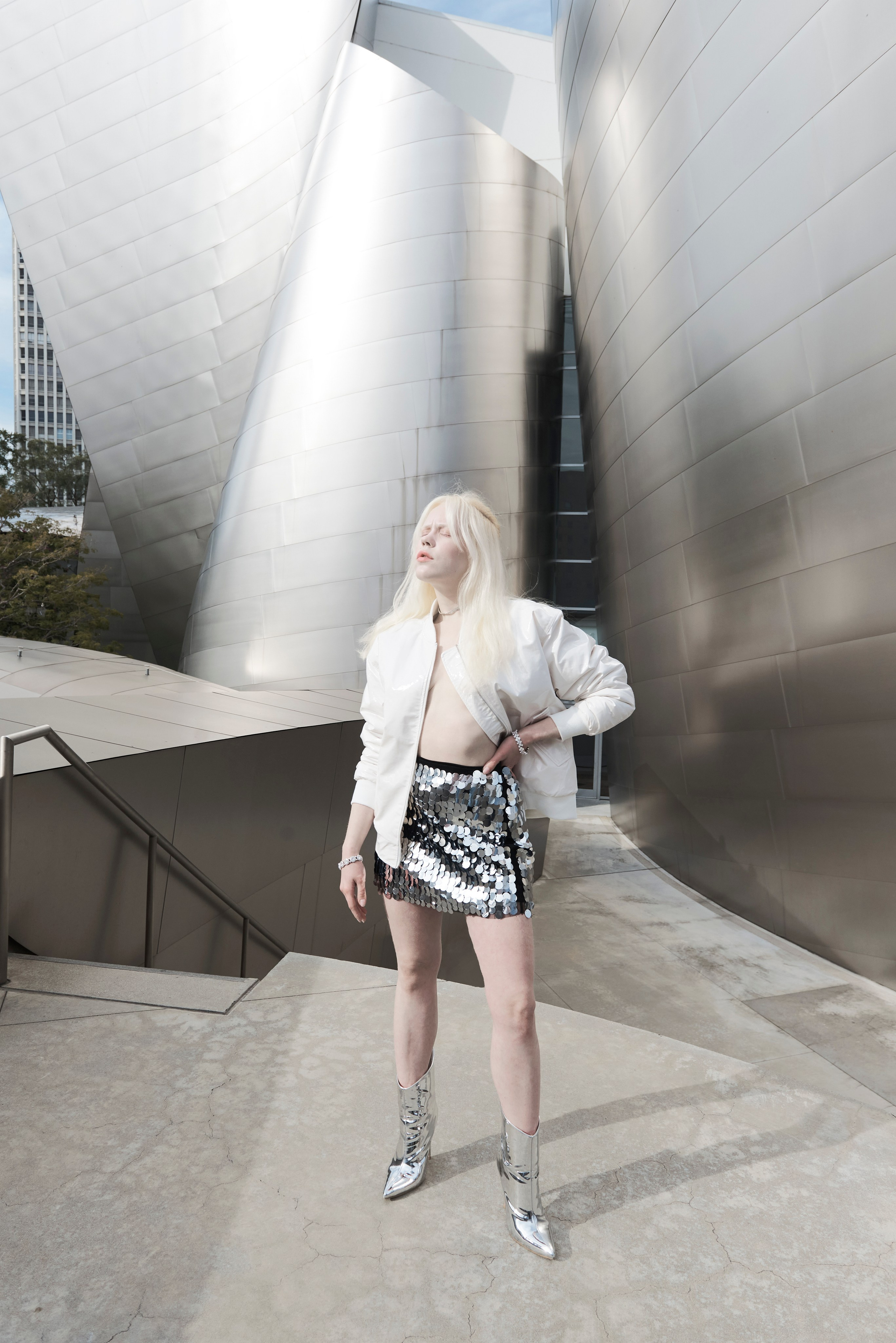 shooting model tests in Los Angeles