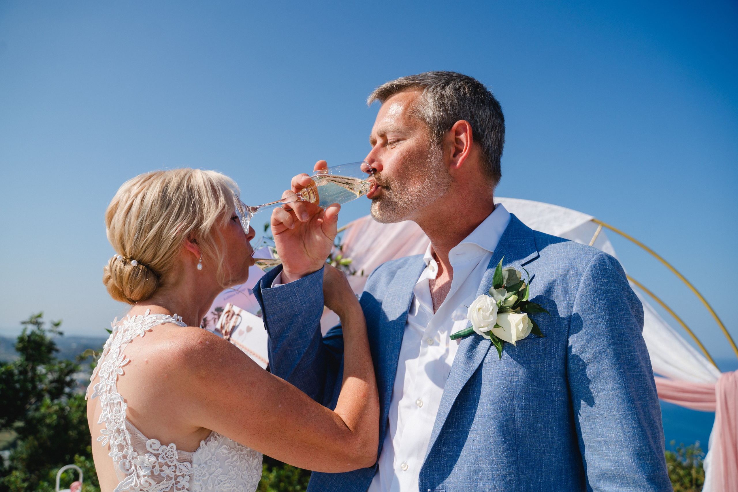 Bianca und Christian 18.6.2025. Heiraten auf Rhodos | Deutschsprachige Hochzeitsplanerin Griechenland