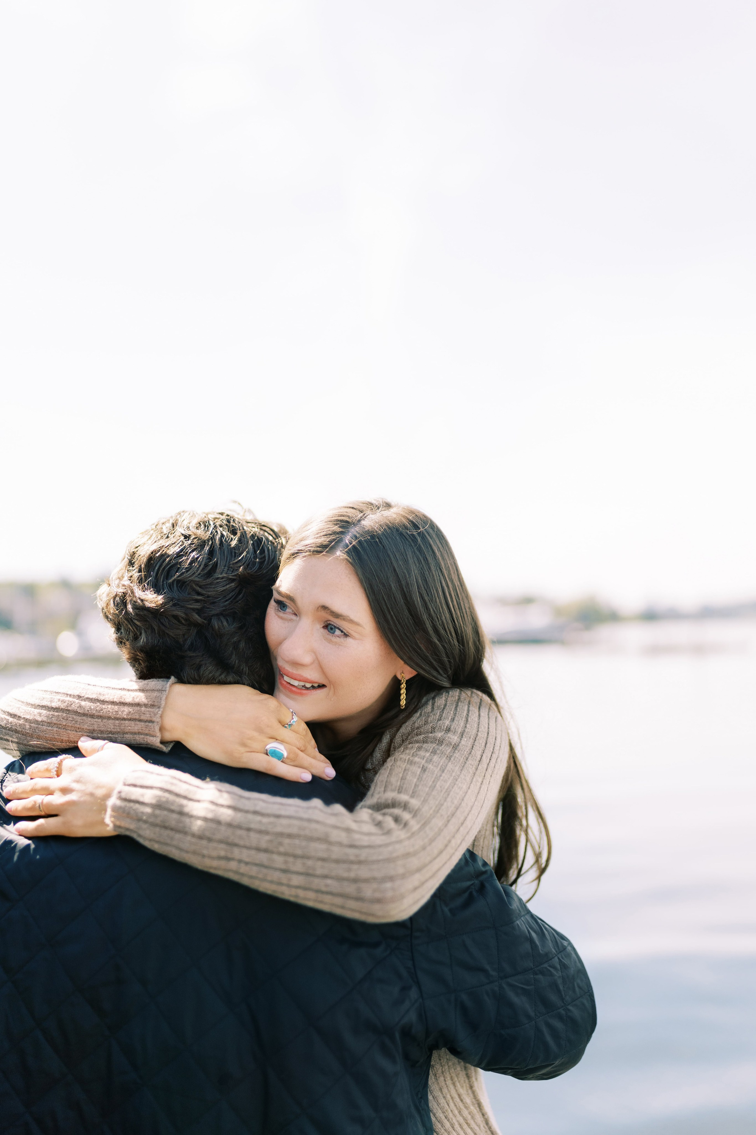 Engagement photo shoot Jake & Caroline / May 2024. Marina Park|Kirkland, WA. EVAN ARISTOV WEDDING PHOTOGRAPHY — Seattle Wedding Photographer