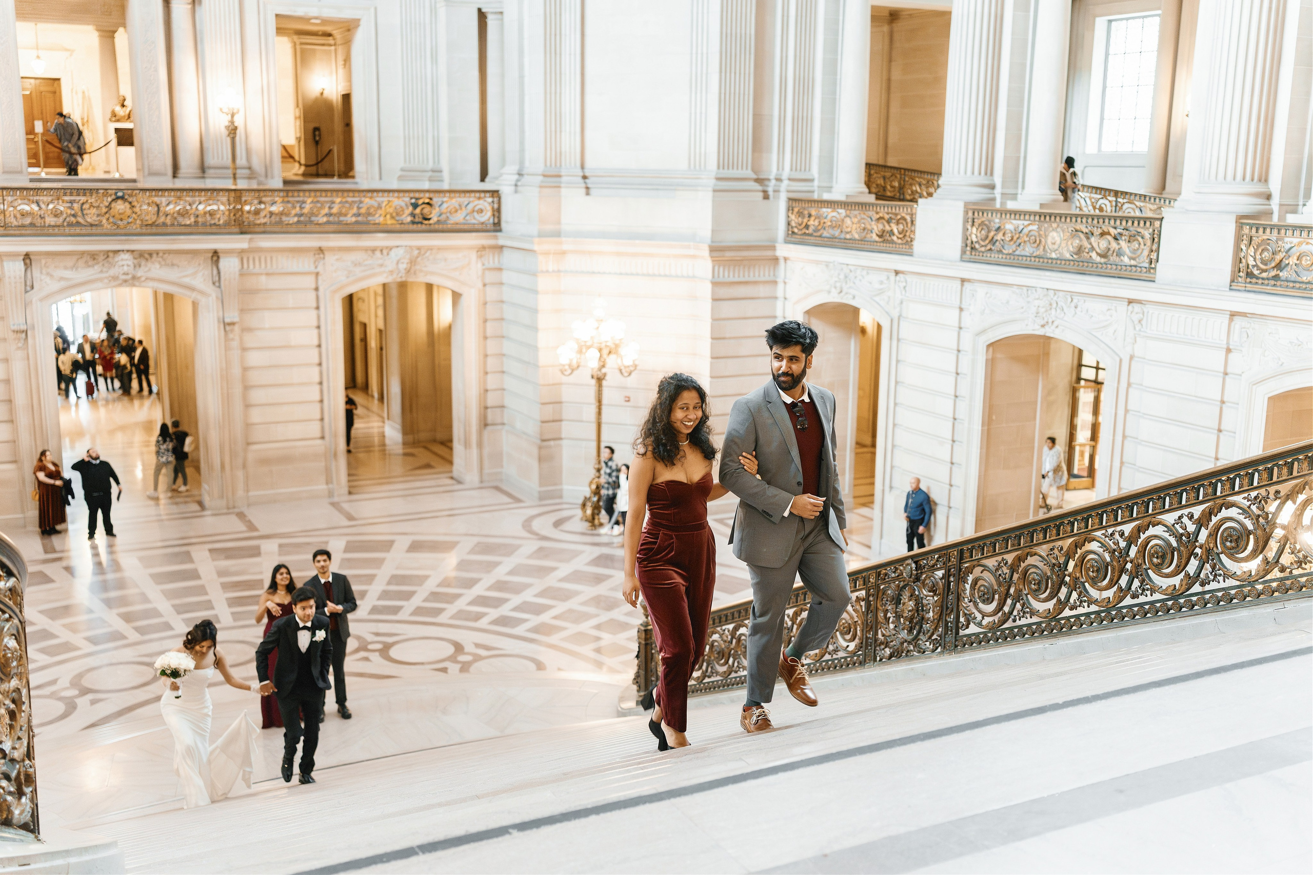 San Francisco City Hall Wedding. Wedding Photography & Videography Team in California, Los Angeles, San Francisco, San Diego and Travel