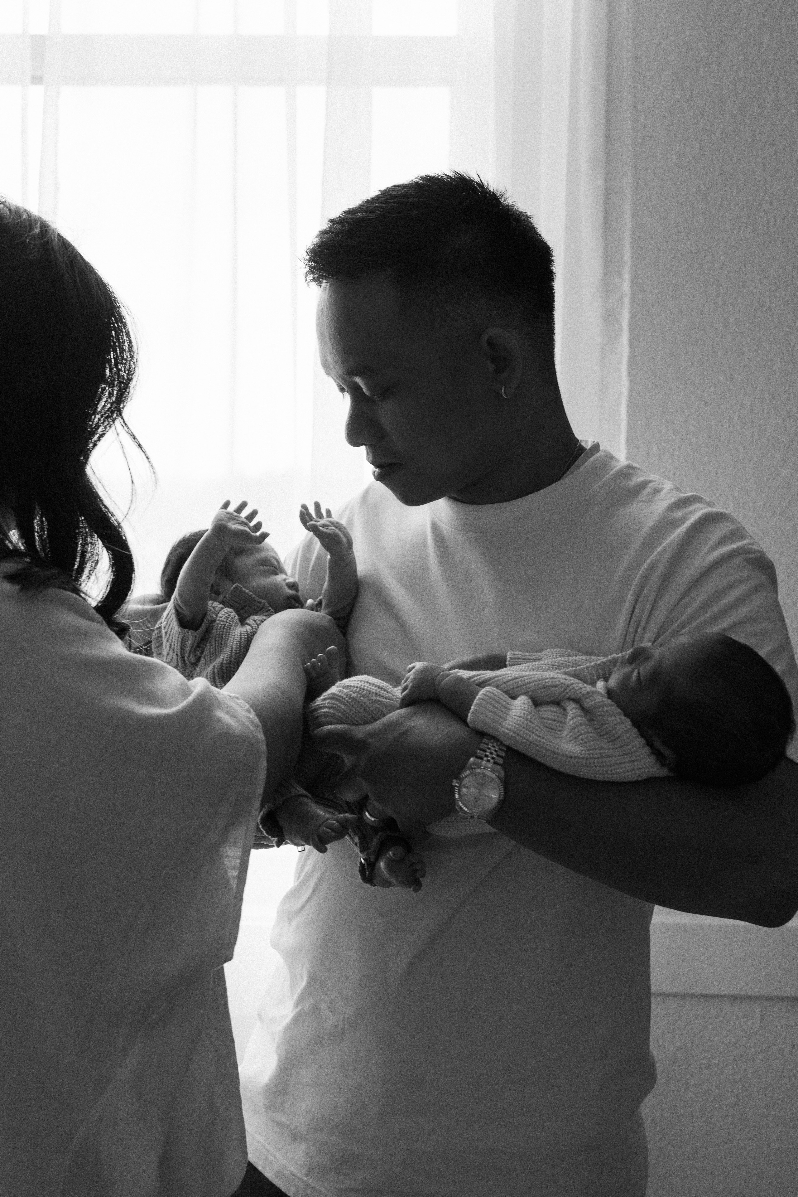 Twice the Blessing: One-Week Twins. Portrait, family, maternity & wedding photography & videography in SoCal Kseni Vibe