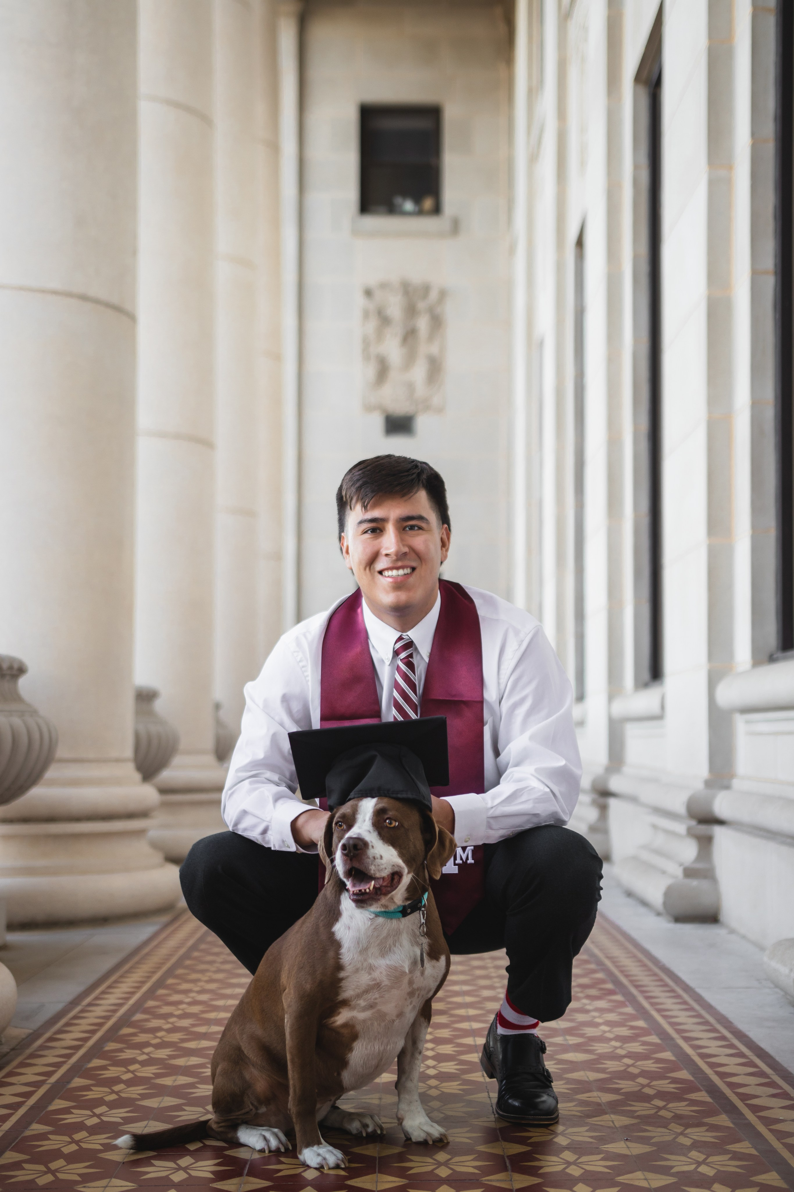 Tristan's senior photoshoot at Texas A&M University
