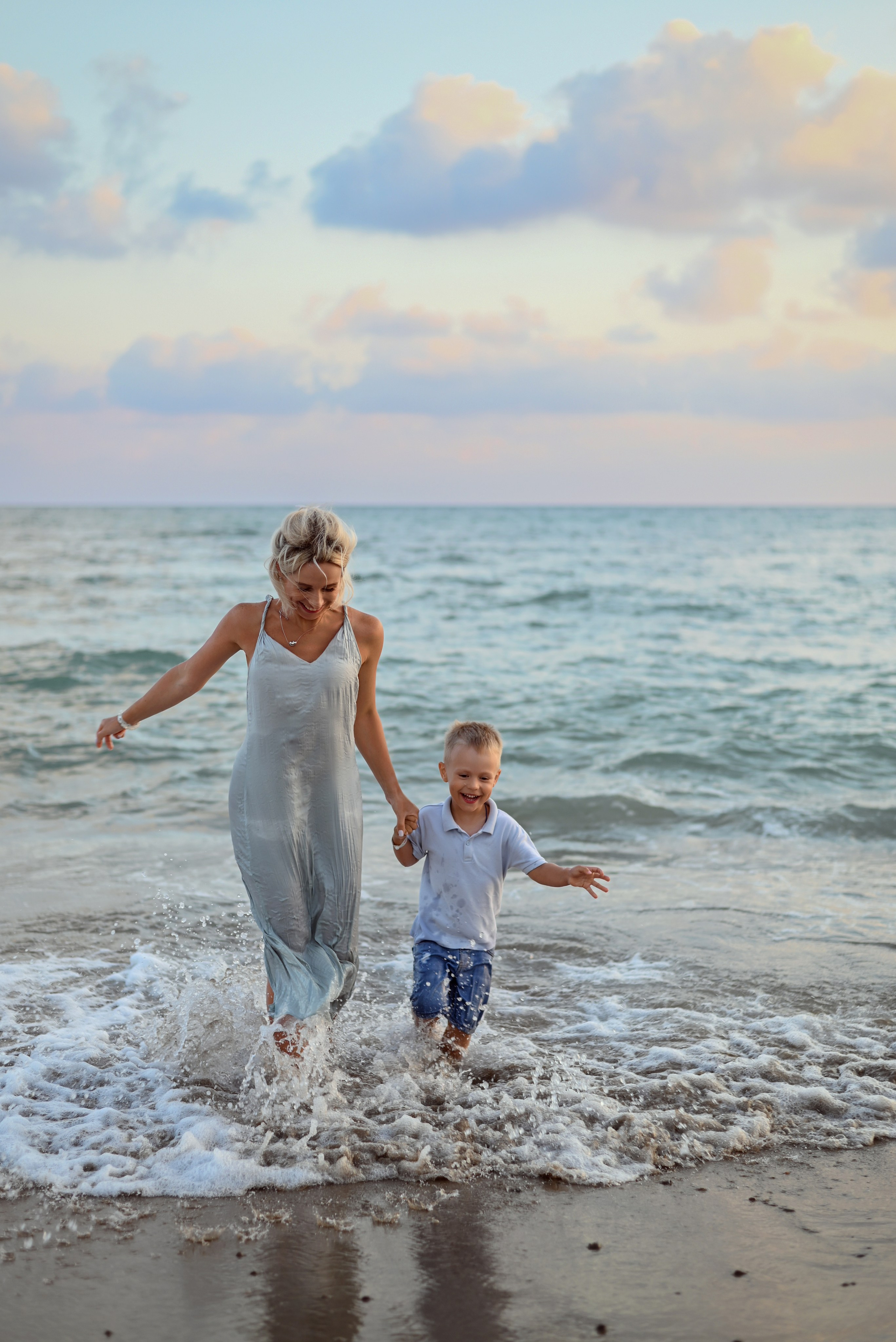 Семейная фотосессия на пляже в Белеке. Фотограф Белек. Фотограф Анталия, Кемер, Белек, Сиде Дарья Кая