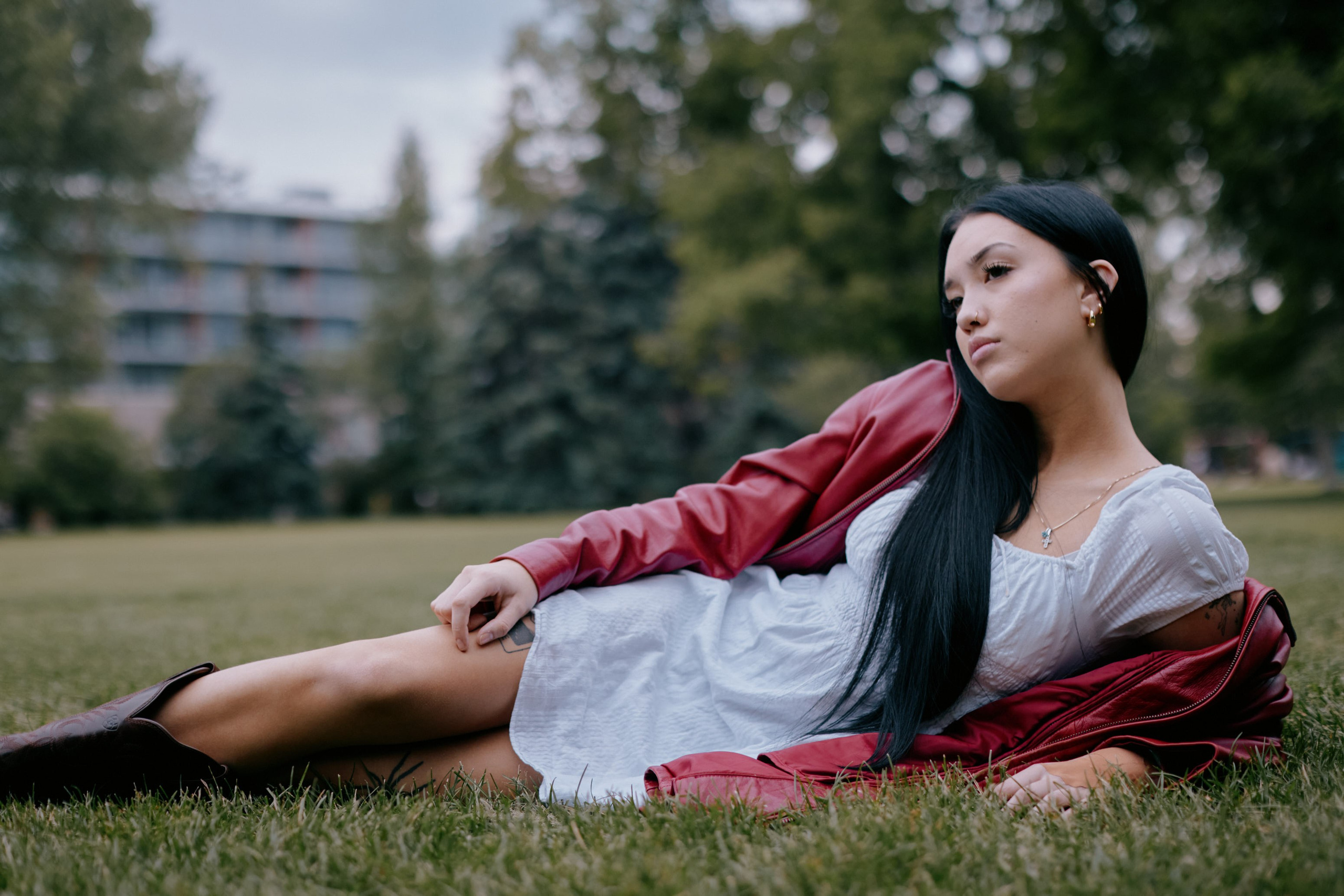 Portrait Photoshoot in Riley Park Calgary | Casual White Dress & Cowboy Boots. Location131 | Vancouver Photographer for Fashion, Portraits, Events and More Across Canada| YVR — Vlad Li