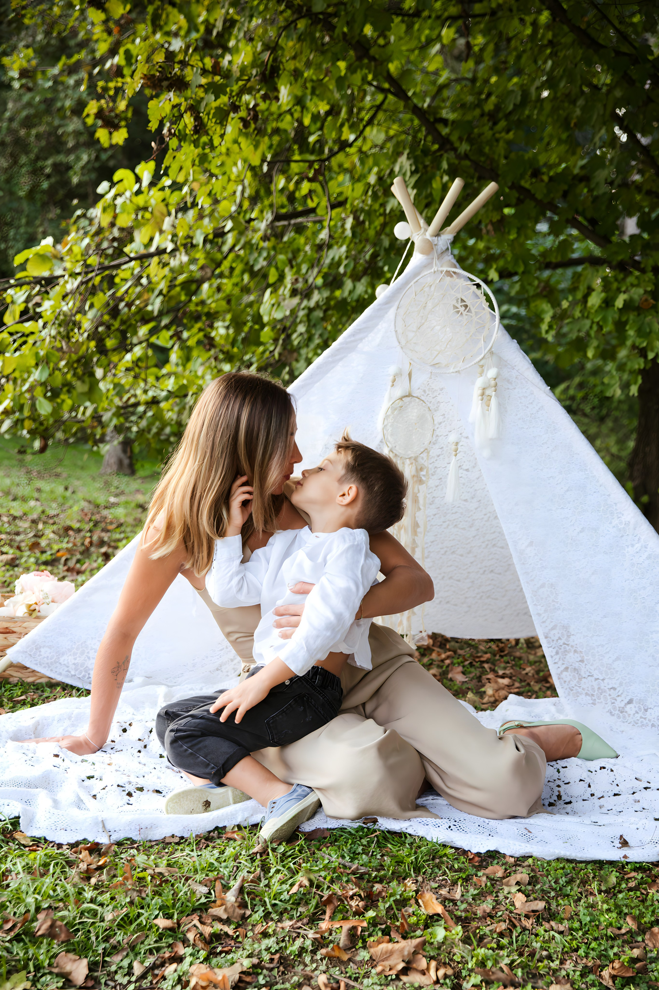 Maggie e la sua bellissima famiglia. Luci e Capricci Photography