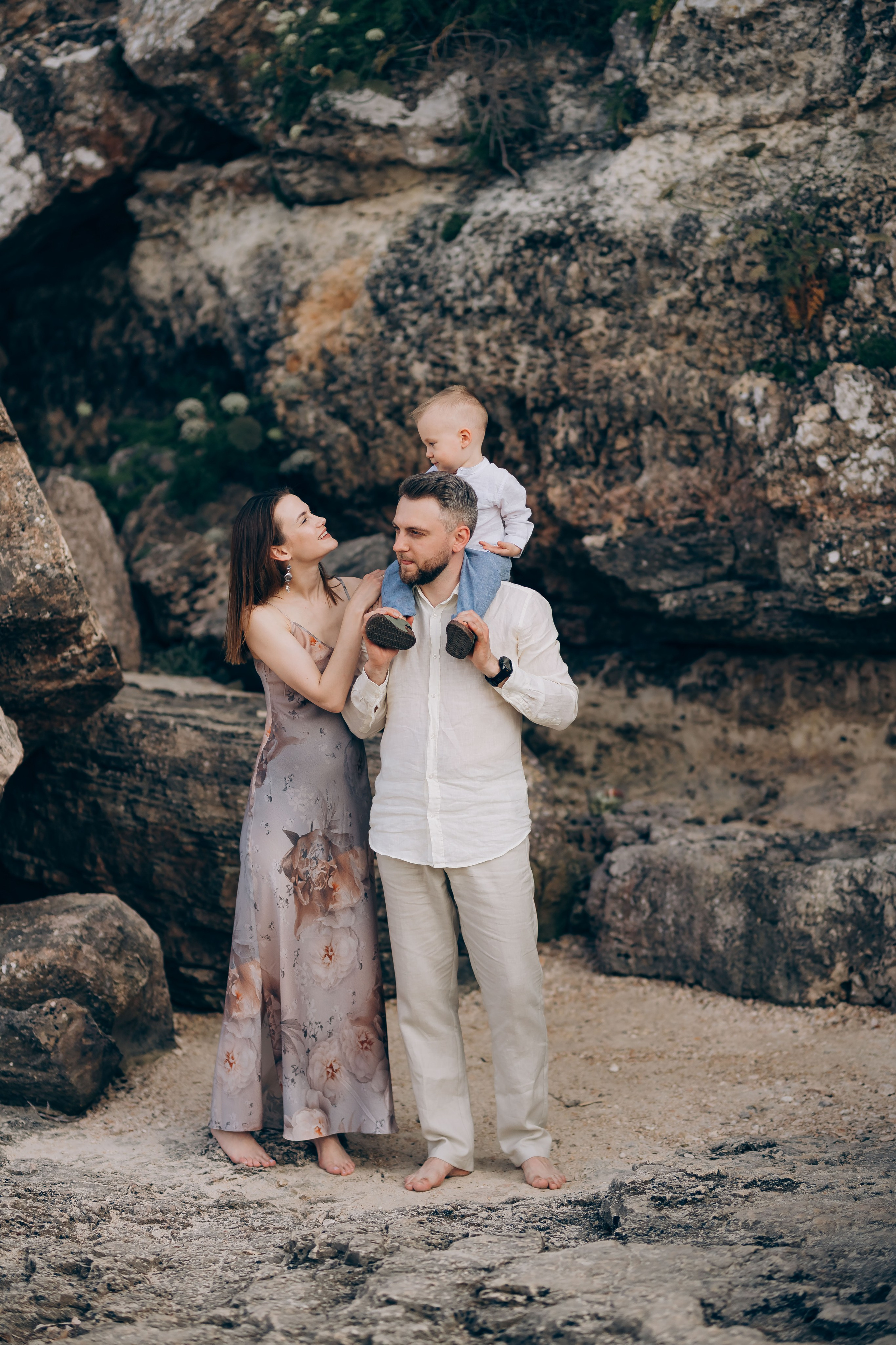 On the shore. Фотограф у Пальма де Майорка