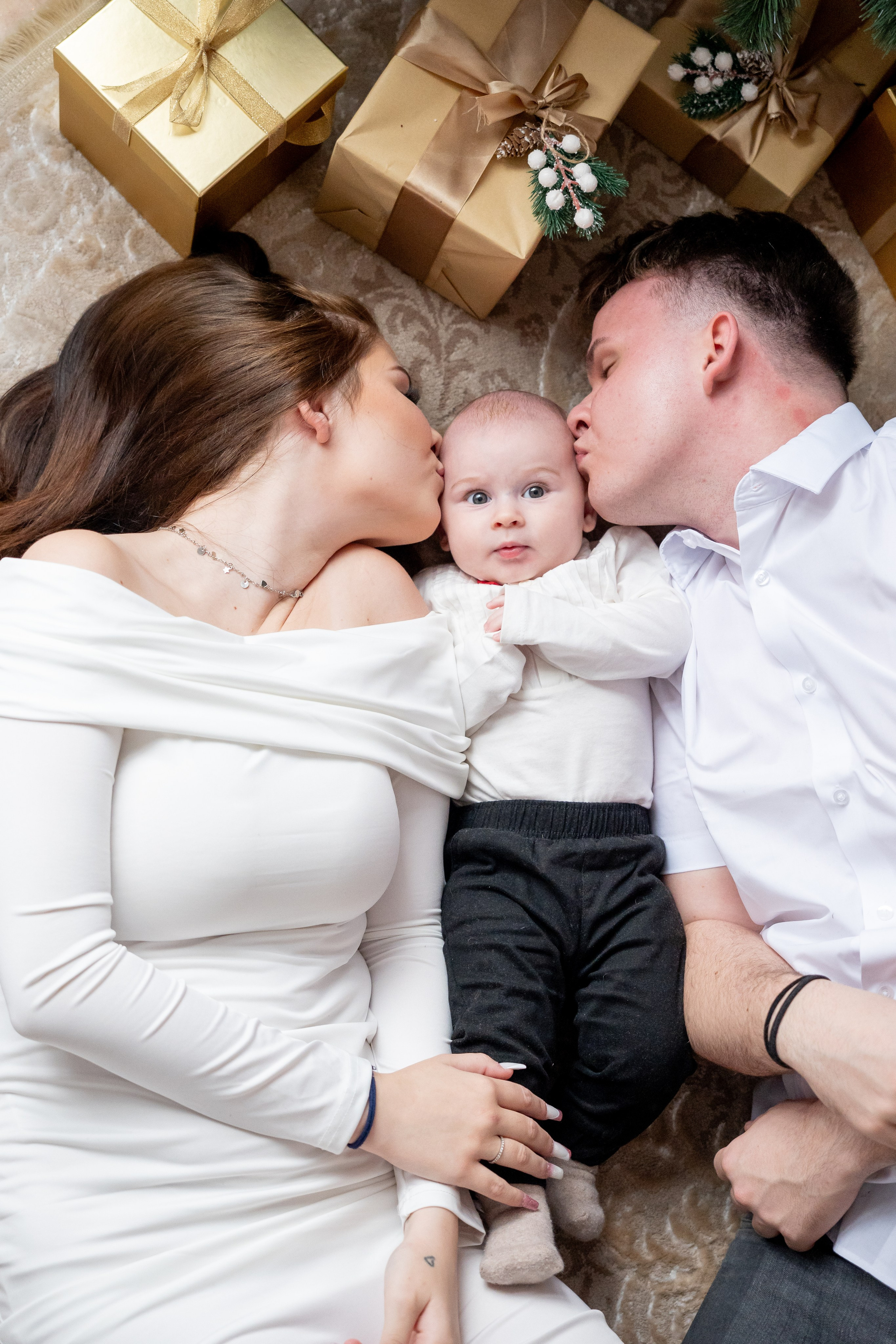 Rodinný portrét rodičů a dětí v Teplicích