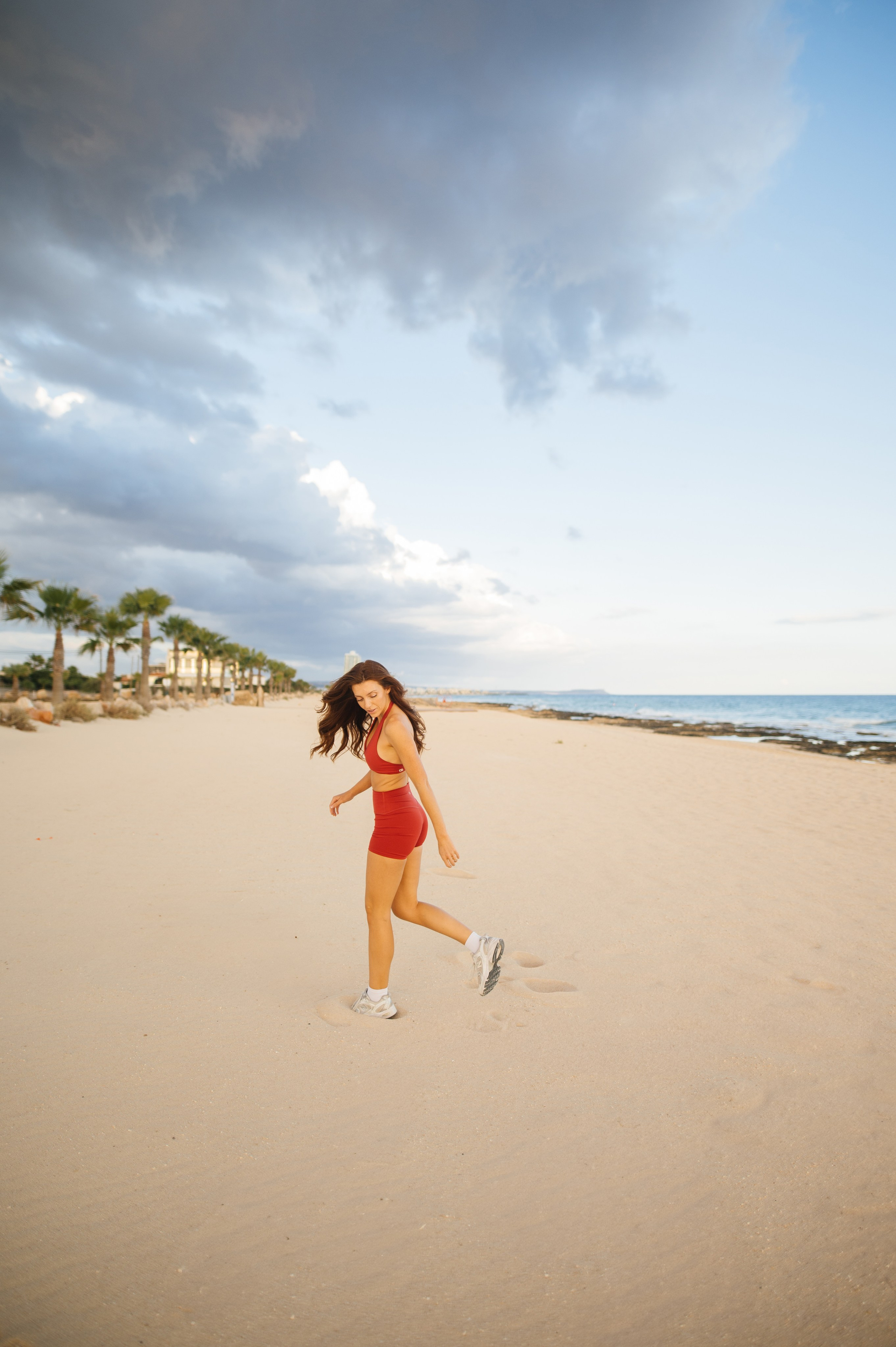 На закате. Фотограф на Кипре