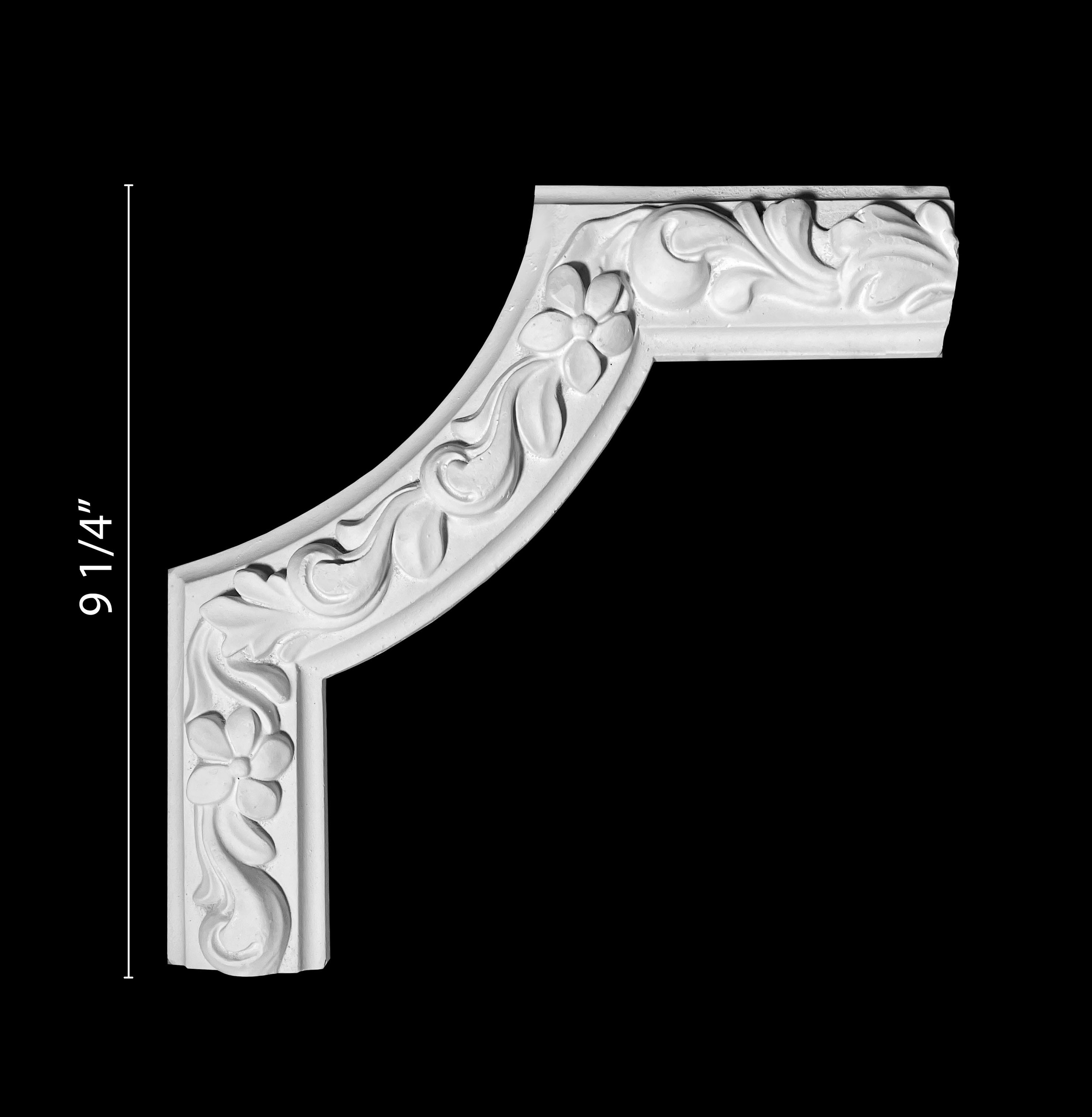 Corners. Plaster molding