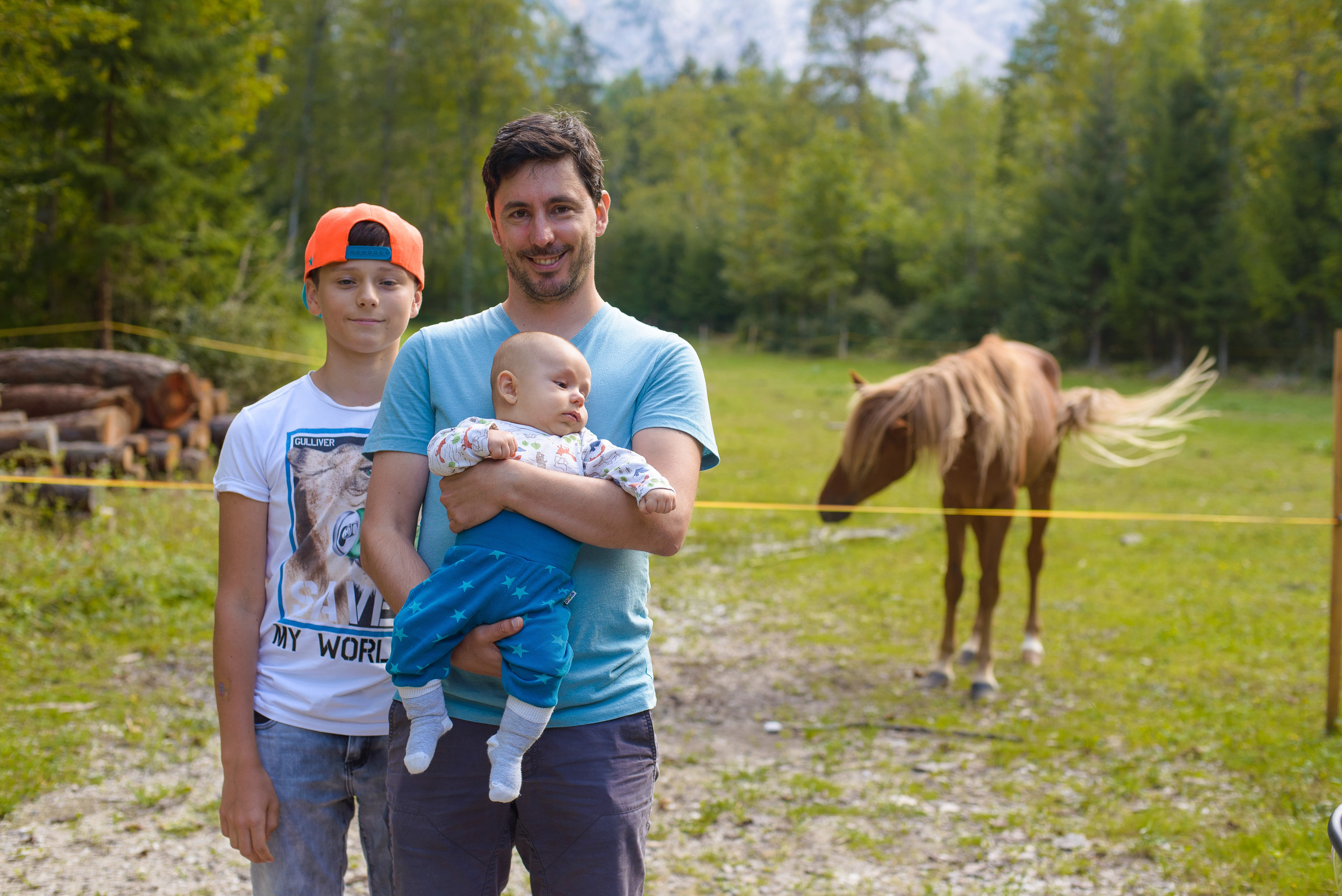 Family photoshoot in Logarska valley. Wedding and Family Photographer in Slovenia