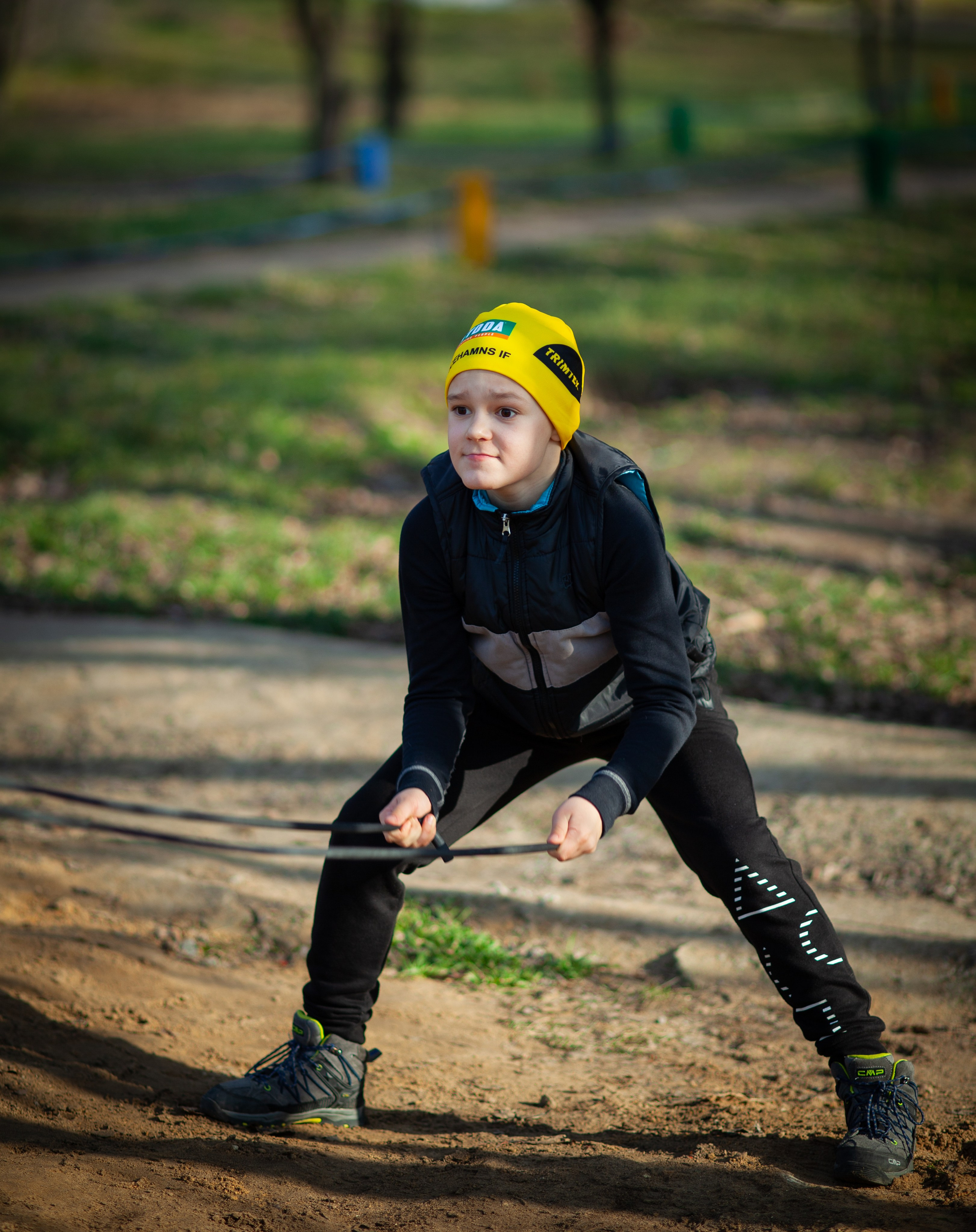 Мішка на тренируванні