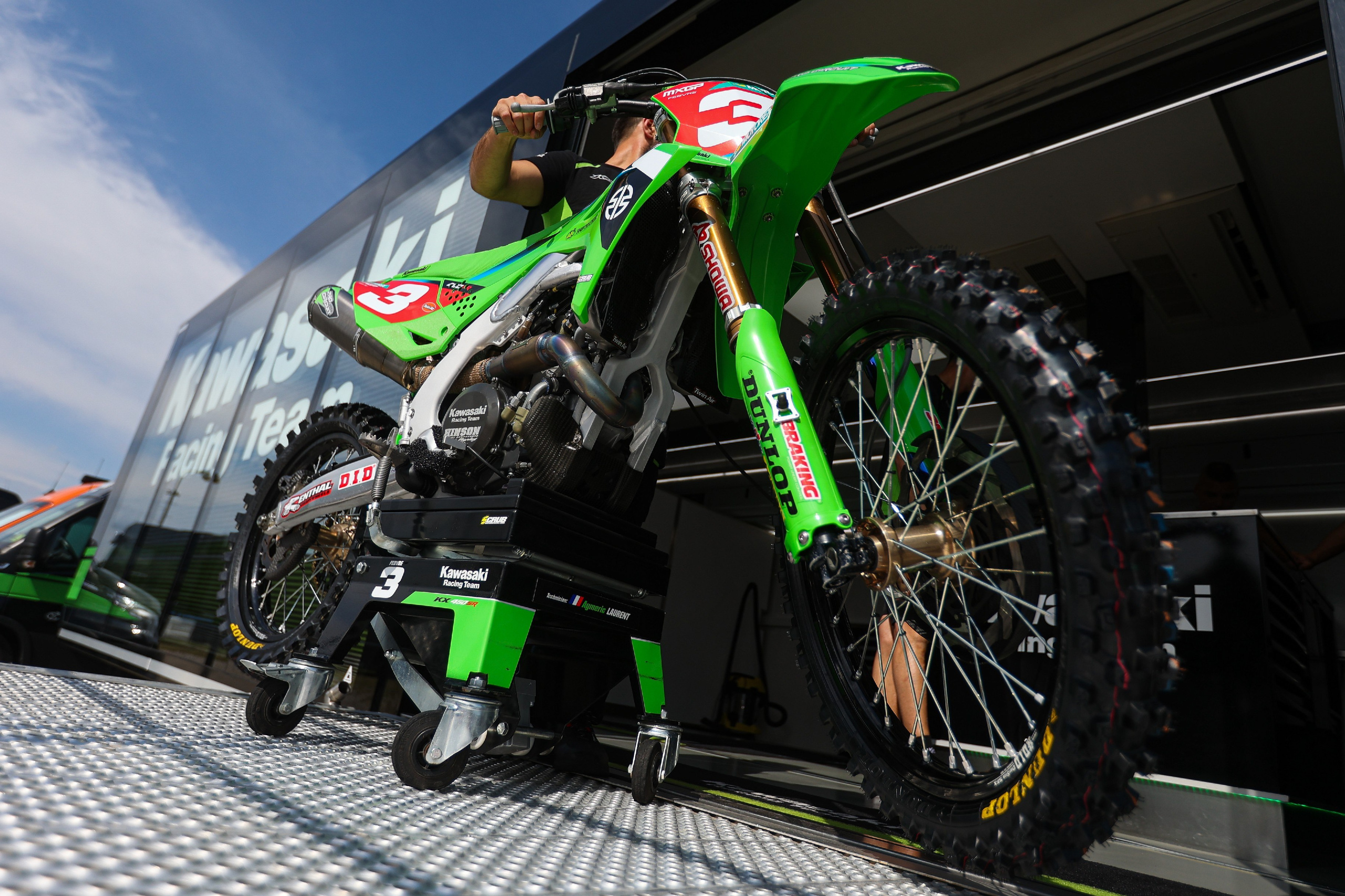 Romain Febvre Kawasaki bike MXGP Motocross World Championship